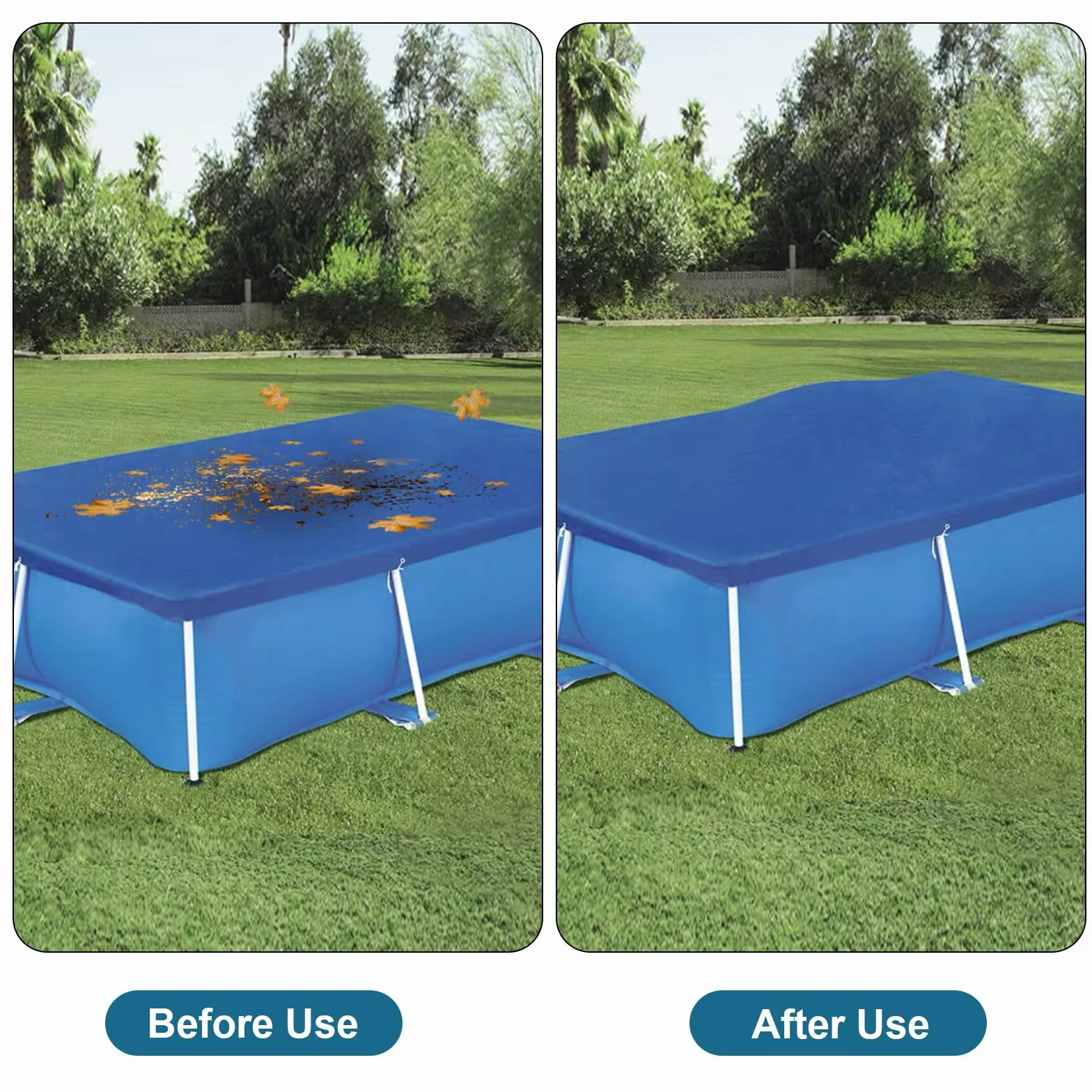 Cojín de Piscina de Invierno, XXL 120 x 120 cm Cojín de Aire para Piscina Cojín de Invierno para Piscina Inflable, Cojín de Piscina Cojín de Aire para Cubierta de Piscina