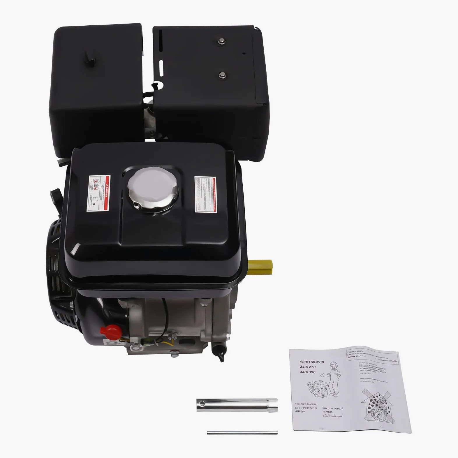 15 HP 4 tiempos, 9,7 kW, motor de gasolina, motor estacionario, motor de karts, motor de arranque, 1 cilindro, motor de gasolina, motores de gasolina, motor de estacionamiento, gasolina