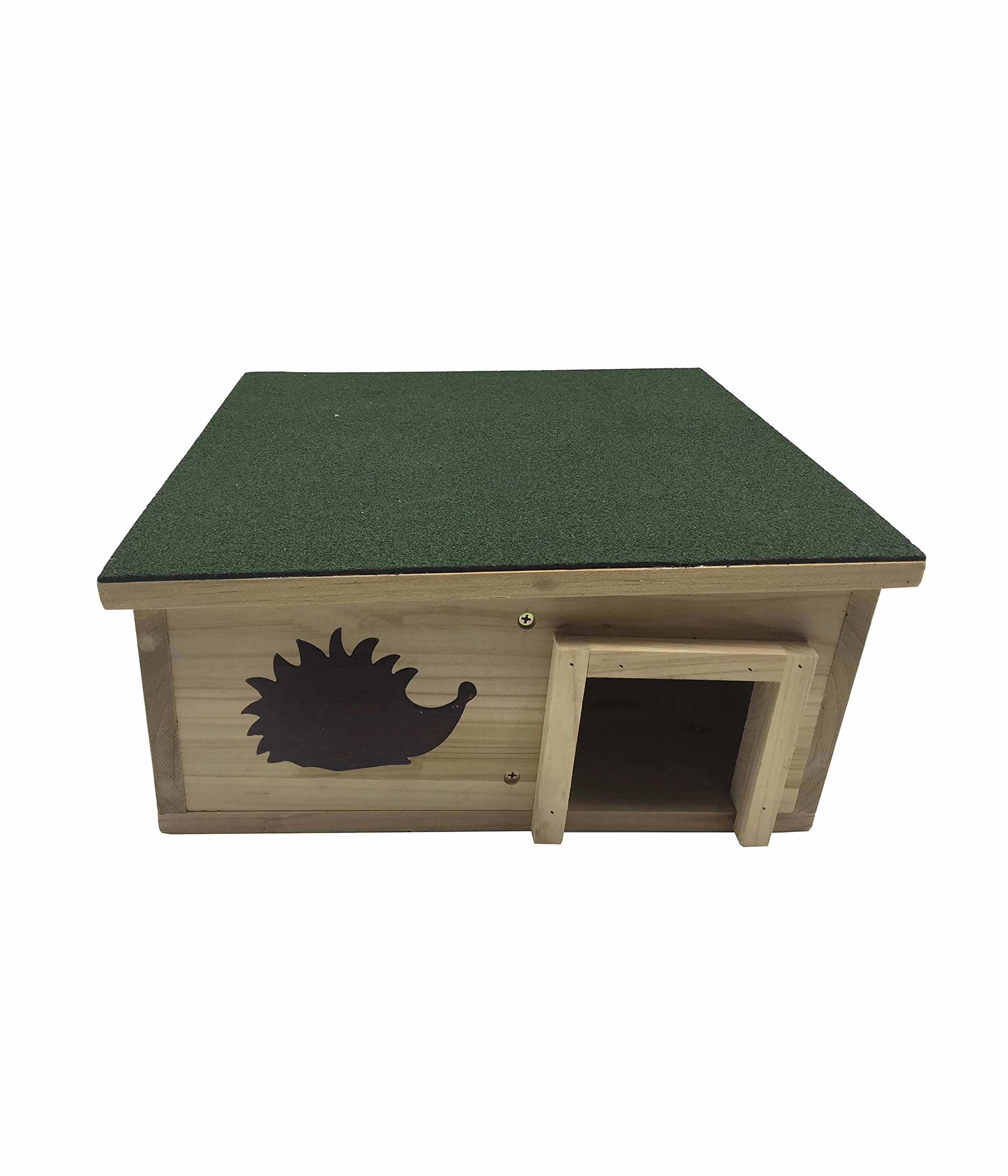 Dehner Natura - Caseta para Erizo Karlie, Aprox. 40 x 40 x 19 cm, de Madera de Abeto, Natural