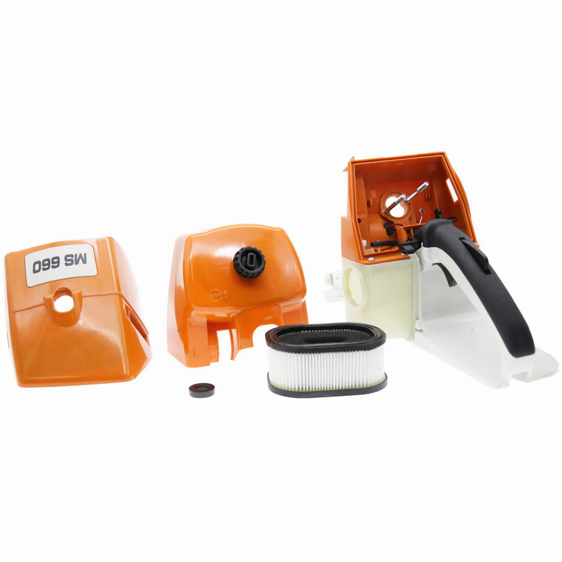 Mango trasero para depósito de combustible de gas con filtro de aire para motosierra STIHL MS660 MS650 066 065