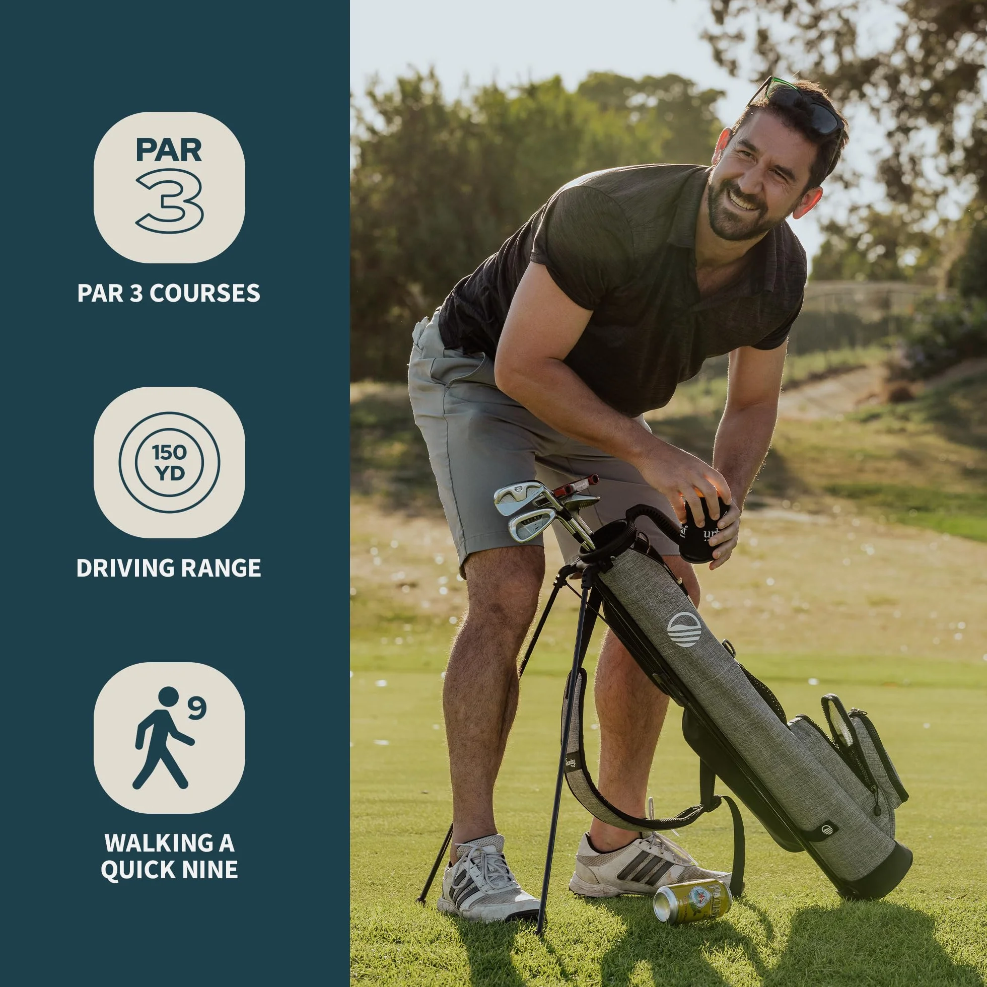 Sunday Golf Loma Bag Bolsa Ligera Golf Pitch n Putt 31 Pulgadas