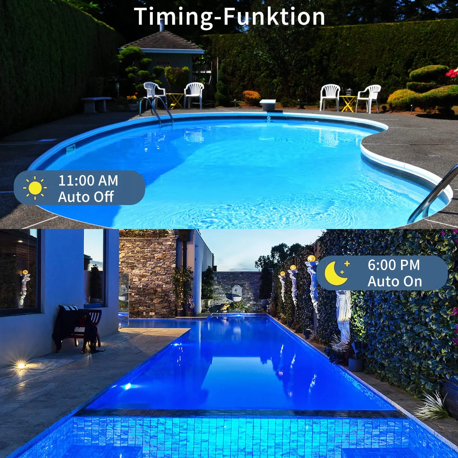 COOLWEST RGB Luces de la piscina LED PAR56 18W Iluminación de piscinas con Control Remoto 12V AC/DC, Luminarias subacuáticas IP68 impermeables Reemplazar bombillas halógenas de 150W