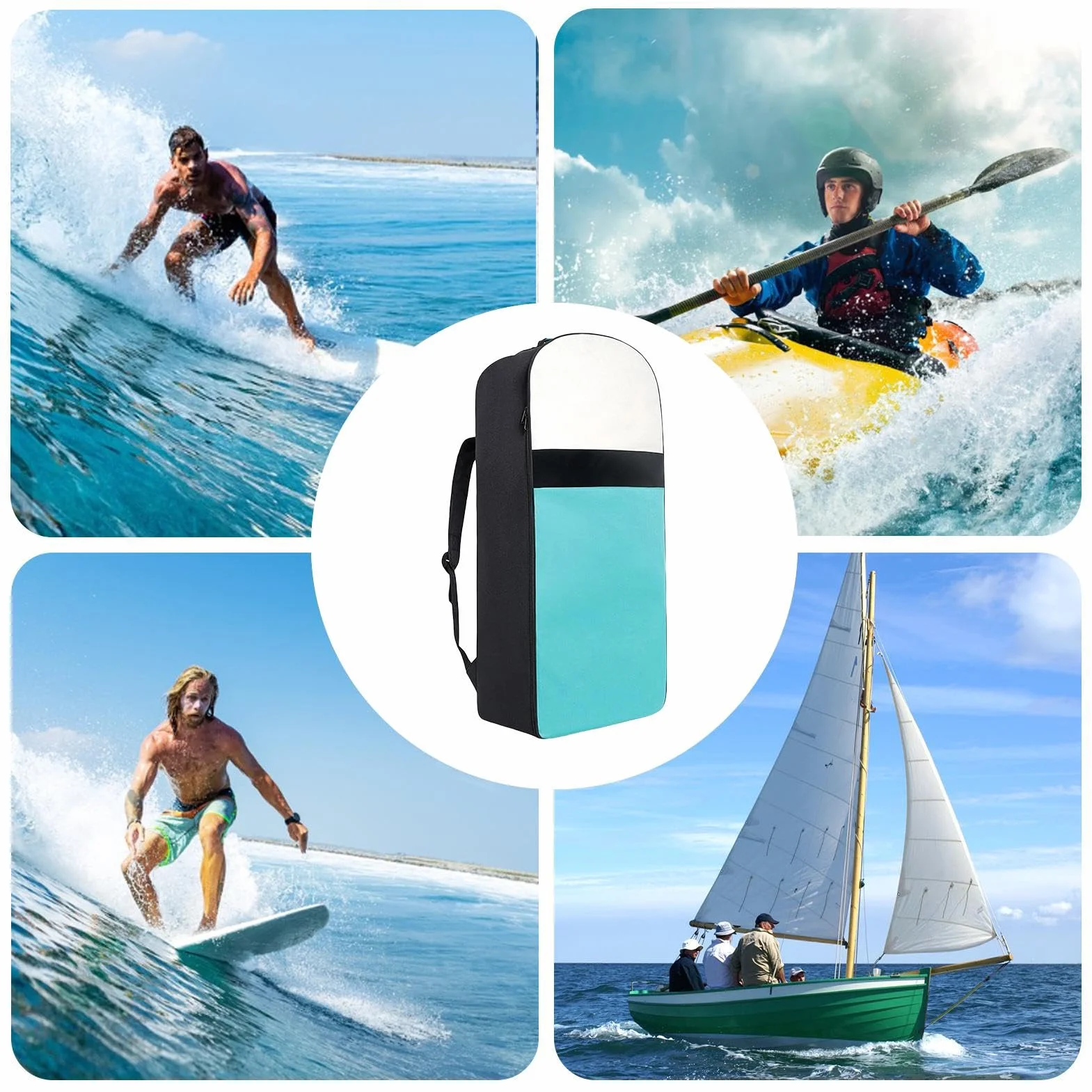 Mochila para tabla de pádel, bolsa de protección, almacenamiento de tabla de surf, gran capacidad ajustable