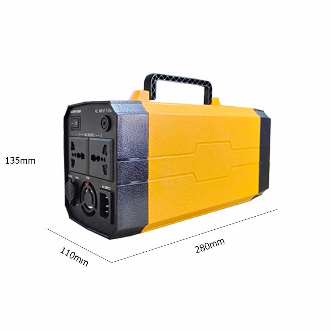 Batería de Respaldo Estación de energía portátil 1000 Watts Pico 500Wh Batería de Litio para Acampar/Viajar/Uso en Interiores y Exteriores (Panel Solar no Incluido)
