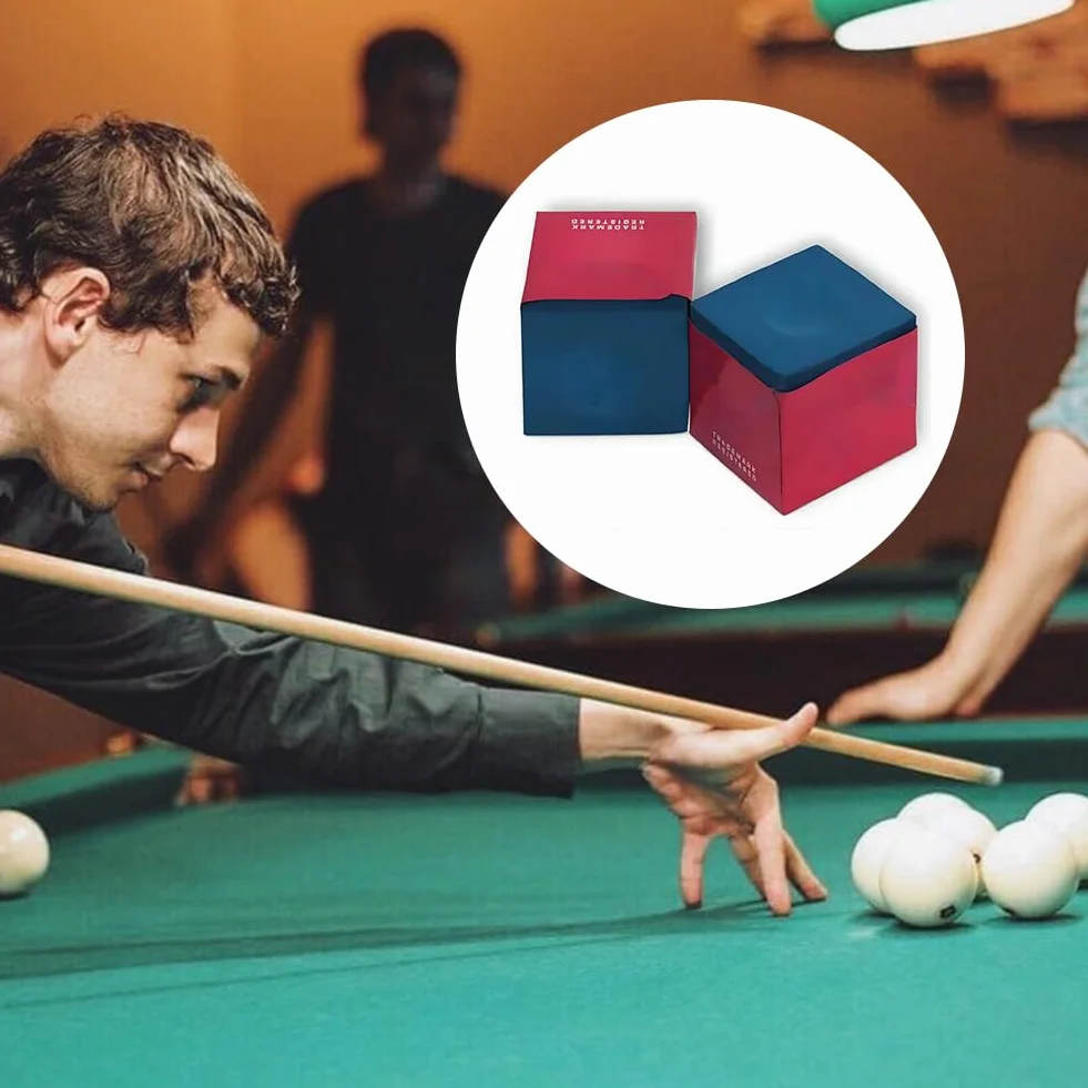 Tiza para Billar Azul 12 Piezas, Taco de Billar, Tiza Snooker