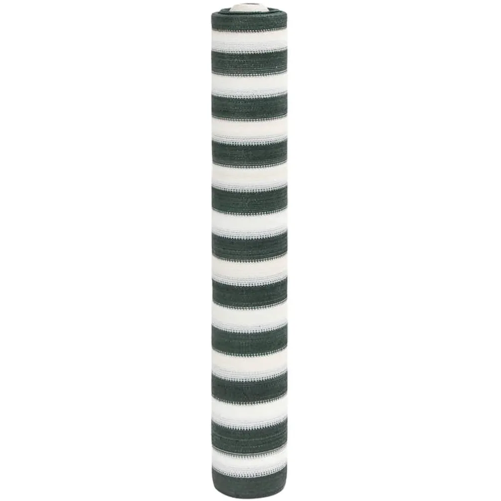 ShGaxin Red de privacidad HDPE Verde y Blanco 1,5x25 m 150 g/m Mallas Ocultacion, Mallas De Sombreo Jardin, Tela para Vallas - 4003732