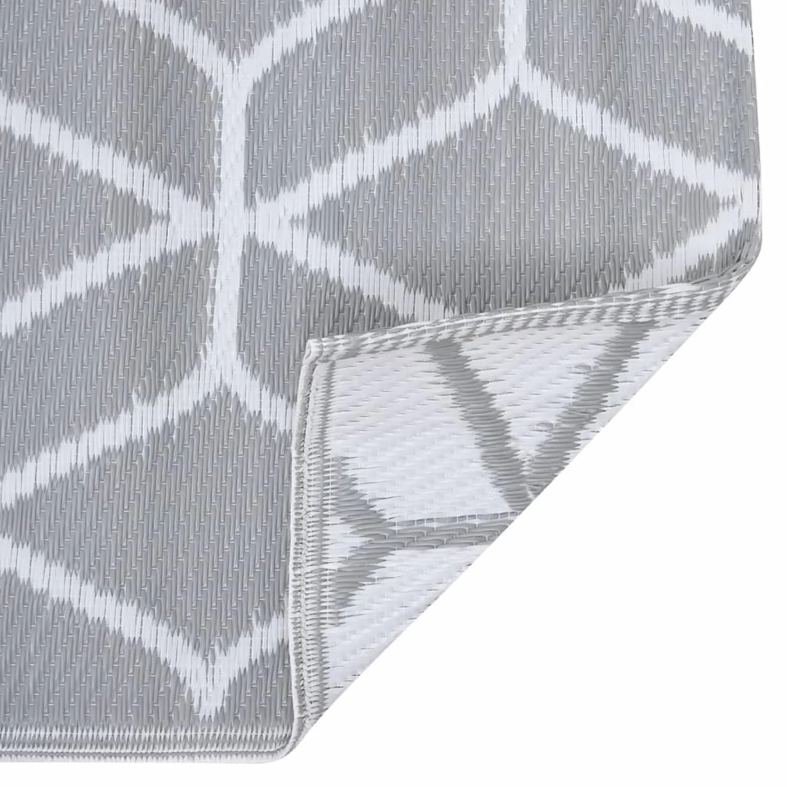Homgoday Alfombra de exterior Arakil, gris, 80 x 150 cm, de polipropileno, resistente y fácil de limpiar