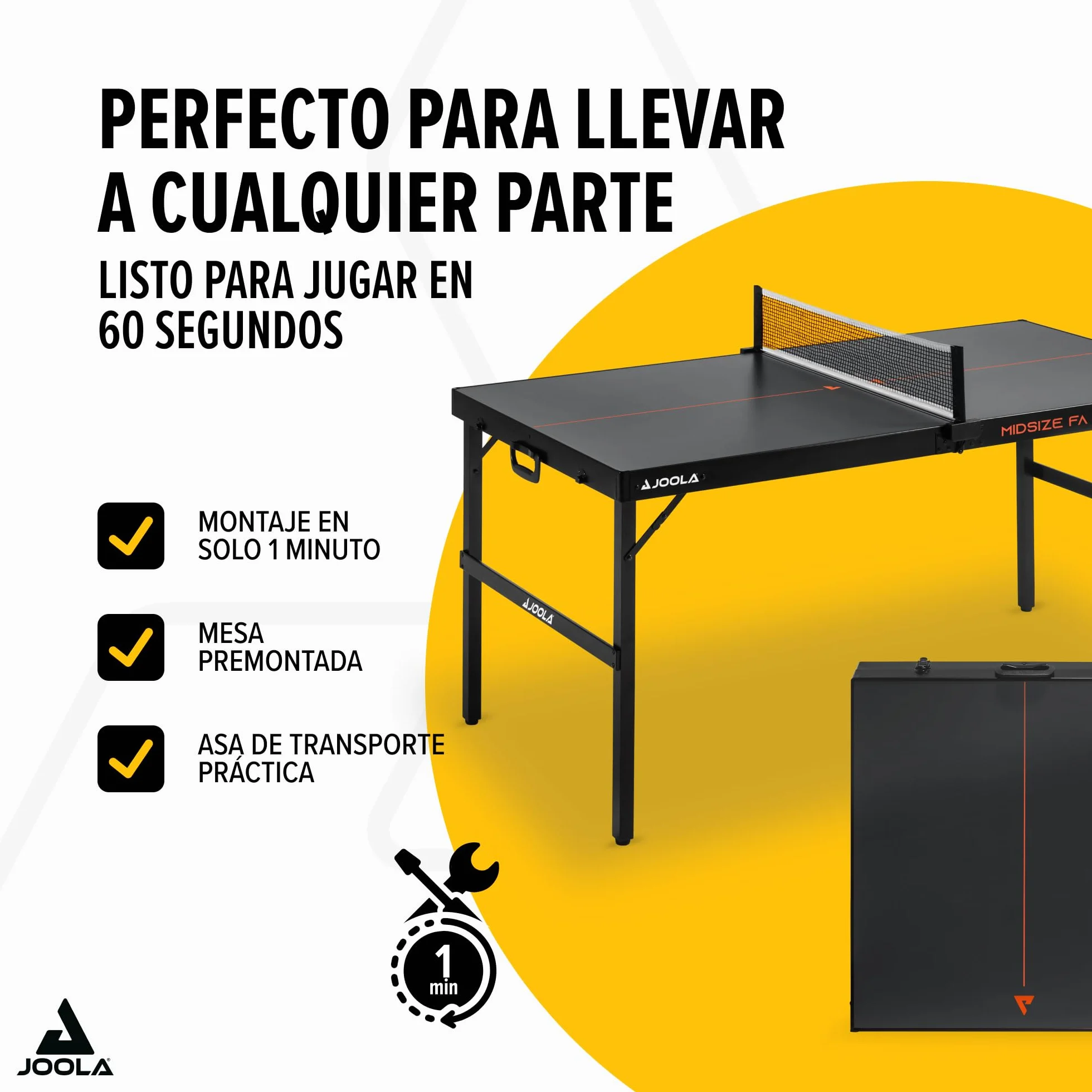JOOLA Mesa de Ping-Pong Mediana con Red Incluida
