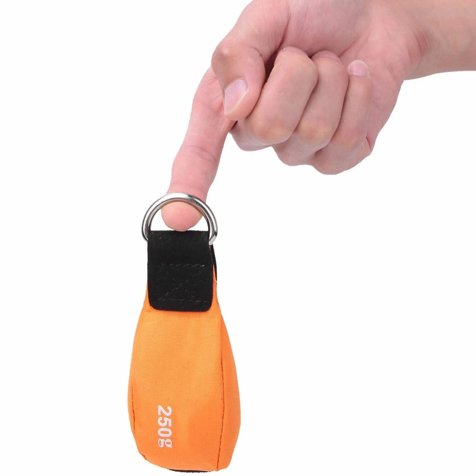 Bolsa de Pesas para Tiro Deportes, Lanzamiento de Cuerdas Arboristas con Anillo D, Naranja