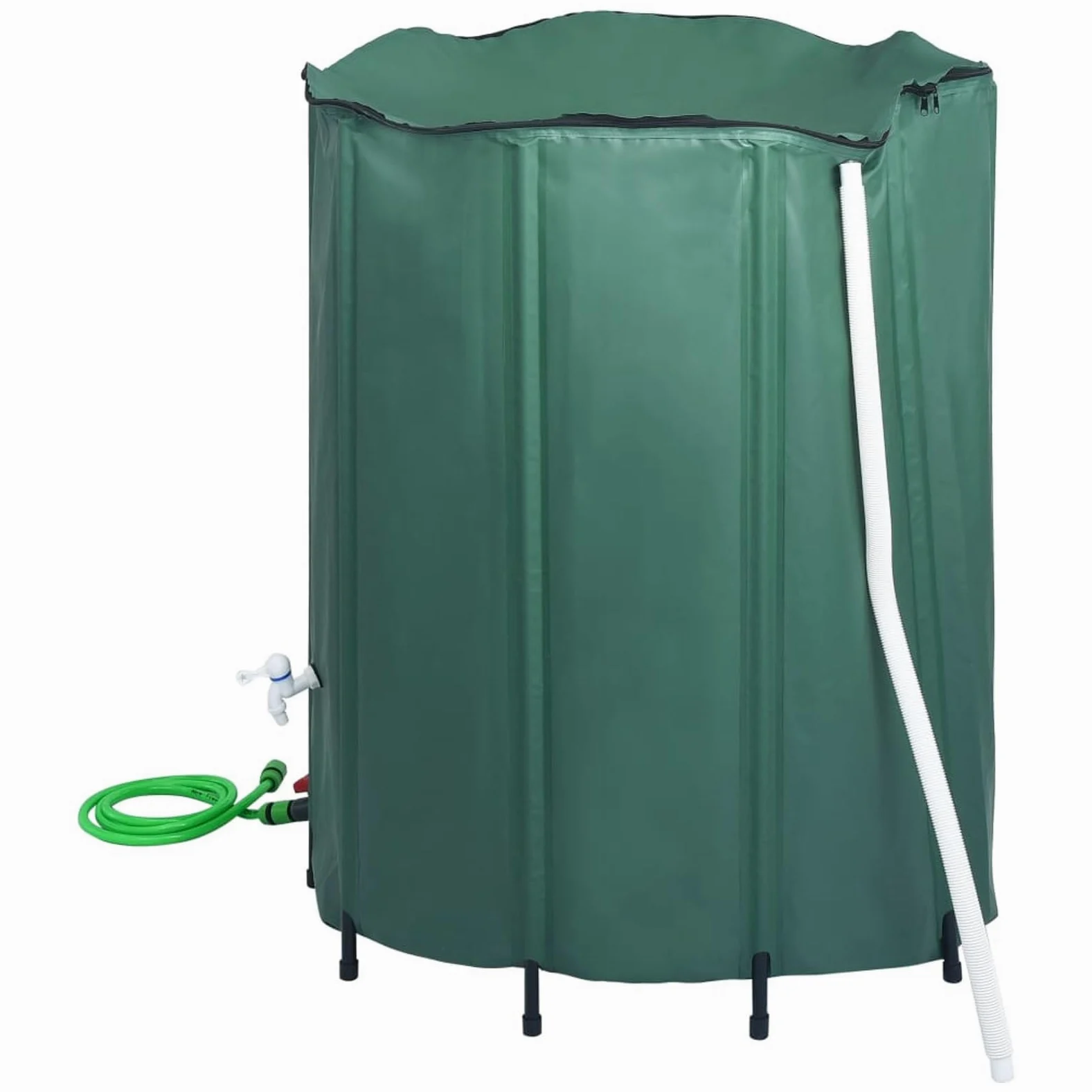 Homgoday Depósito de Agua de Lluvia Plegable con espita 1000 L Tanque Agua Plegable, Bolsa Agua Blanda Capacidad, Resistencia A La SequíA, PrevencióN Incendios, Agua Emergencia