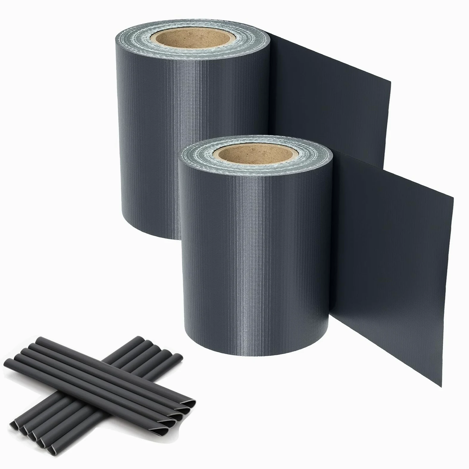 Paneles de protección visual de PVC, color antracita, 140 m x 19 cm, para vallas de doble varilla, 120 clips de fijación, lámina de protección visual de PVC, para valla de jardín, balcón