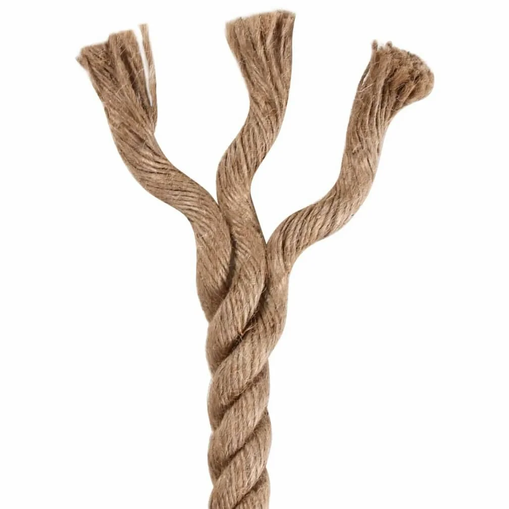 PURADAY 5 m Longitud Cuerda de Yute y 40 mm Grosor Yute Natural Rollo Cuerda Cordel de Jardin Cordón de la Planta Atar Tomates Cuerda para Plantas de Jardin Cuerda Gruesa Cuerda Yute Gruesa
