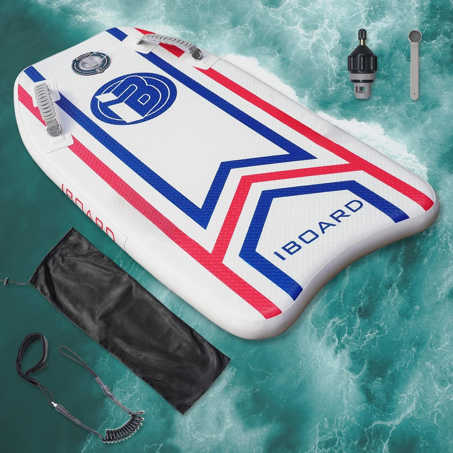 Portable Inflatable Bodyboard 42 Inch Body Board with Sup Technology for Adult Teen