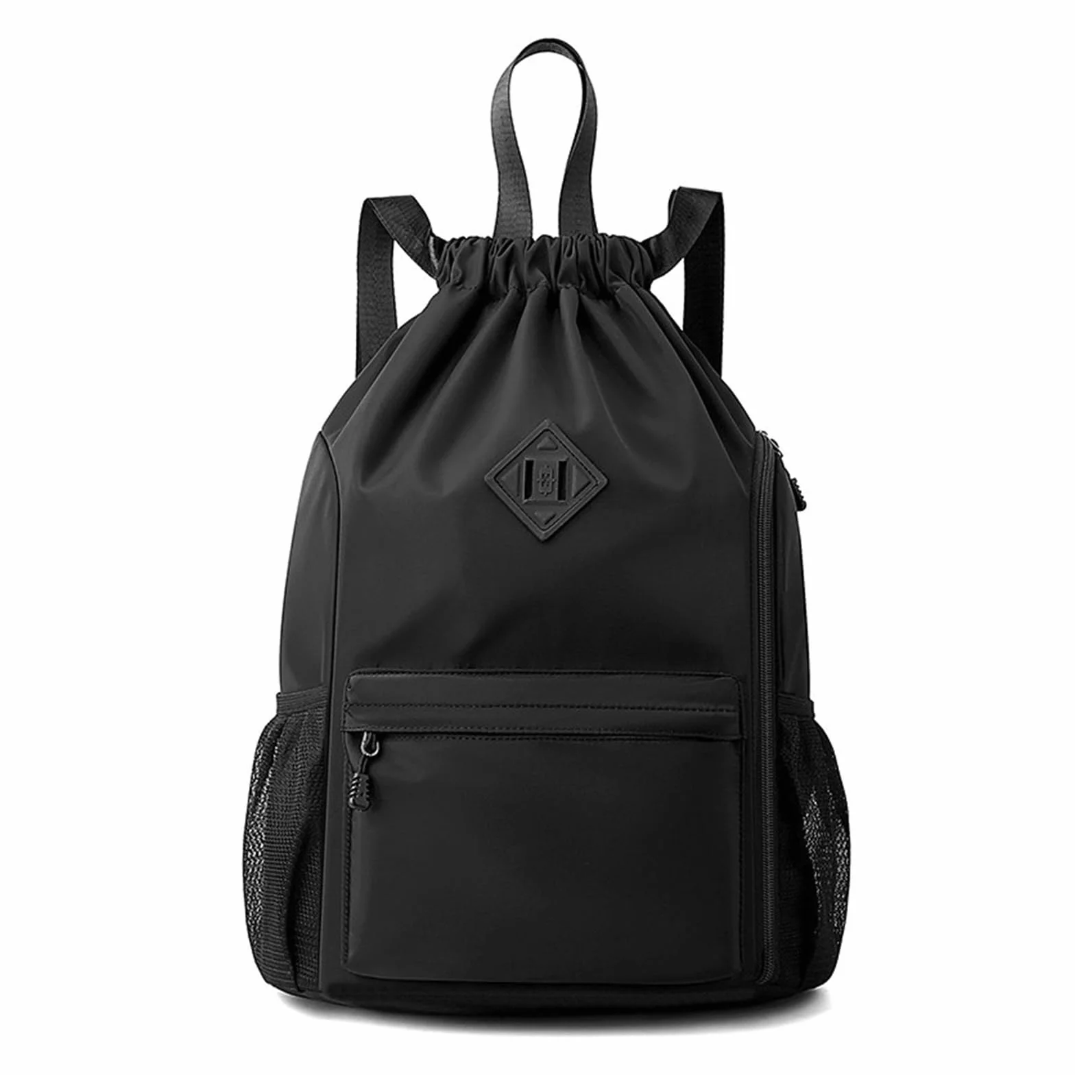 Mochila de cuerda resistente al agua con compartimento para zapatos, gran capacidad, bolsa deportiva