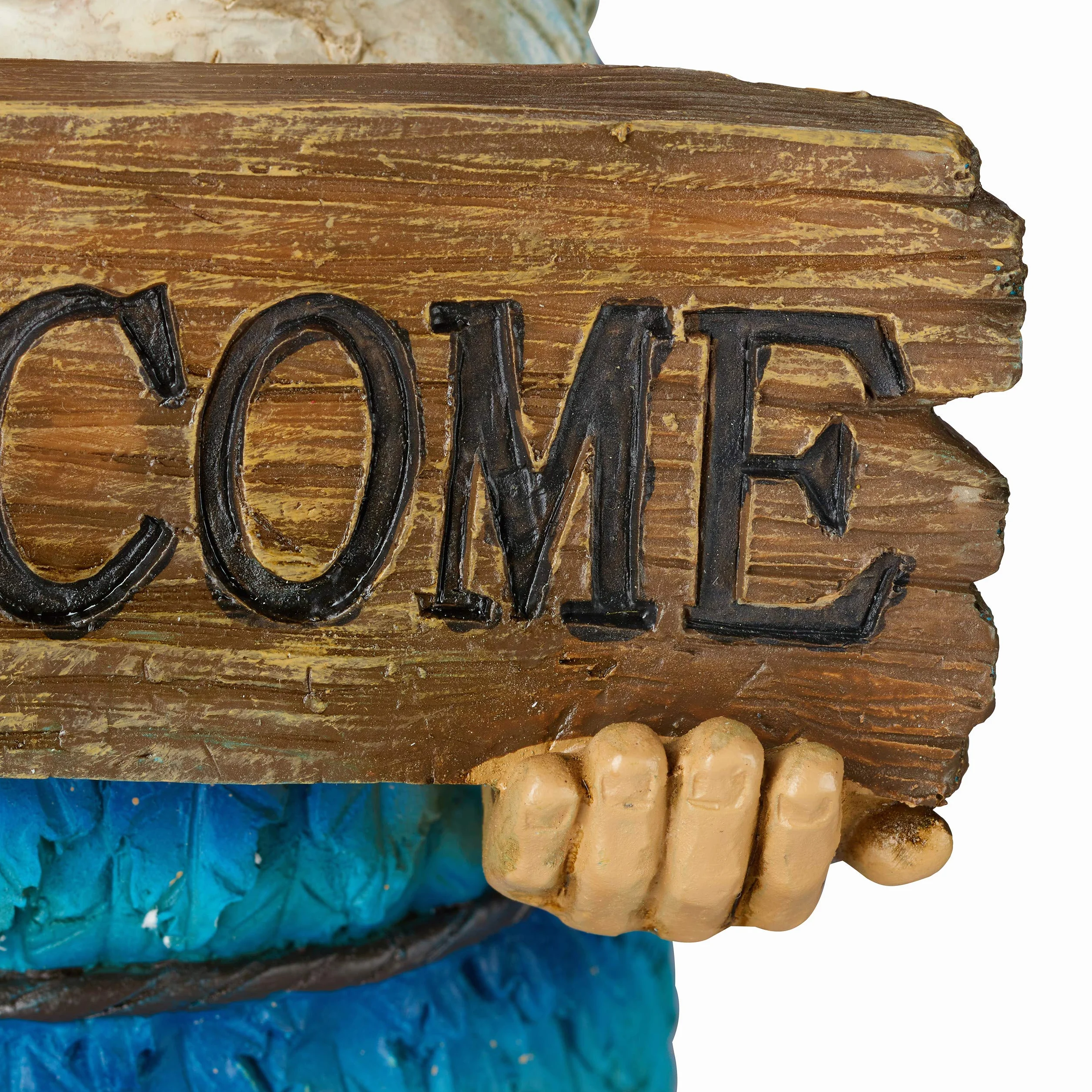 Relaxdays Gnomo de jardín «Welcome», Impermeable, Figura Decorativa, Diseño clásico, Multi-Color