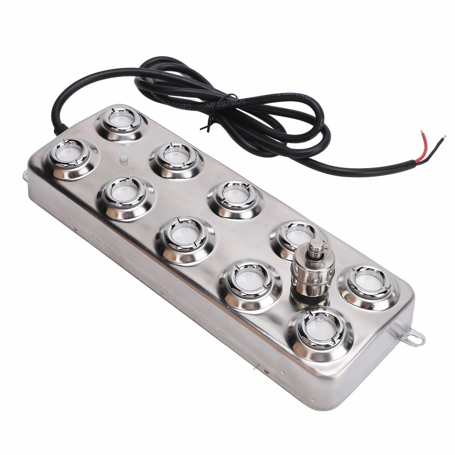 Generador de Niebla Ultrasónica de 10 Cabezales, Nebulizador de Estanque de Acero Inoxidable 304, Nebulizador de Terrario con Atomizador Desmontable para Estanque, Humidificador, Terrarios,