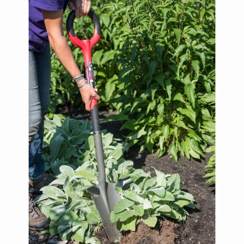 ROOTSLAYER VENTEO – Pack Duo – Negro – Adulto – Herramientas de jardín – Pala – Transplantador – Acero al carbono – Mango 360°