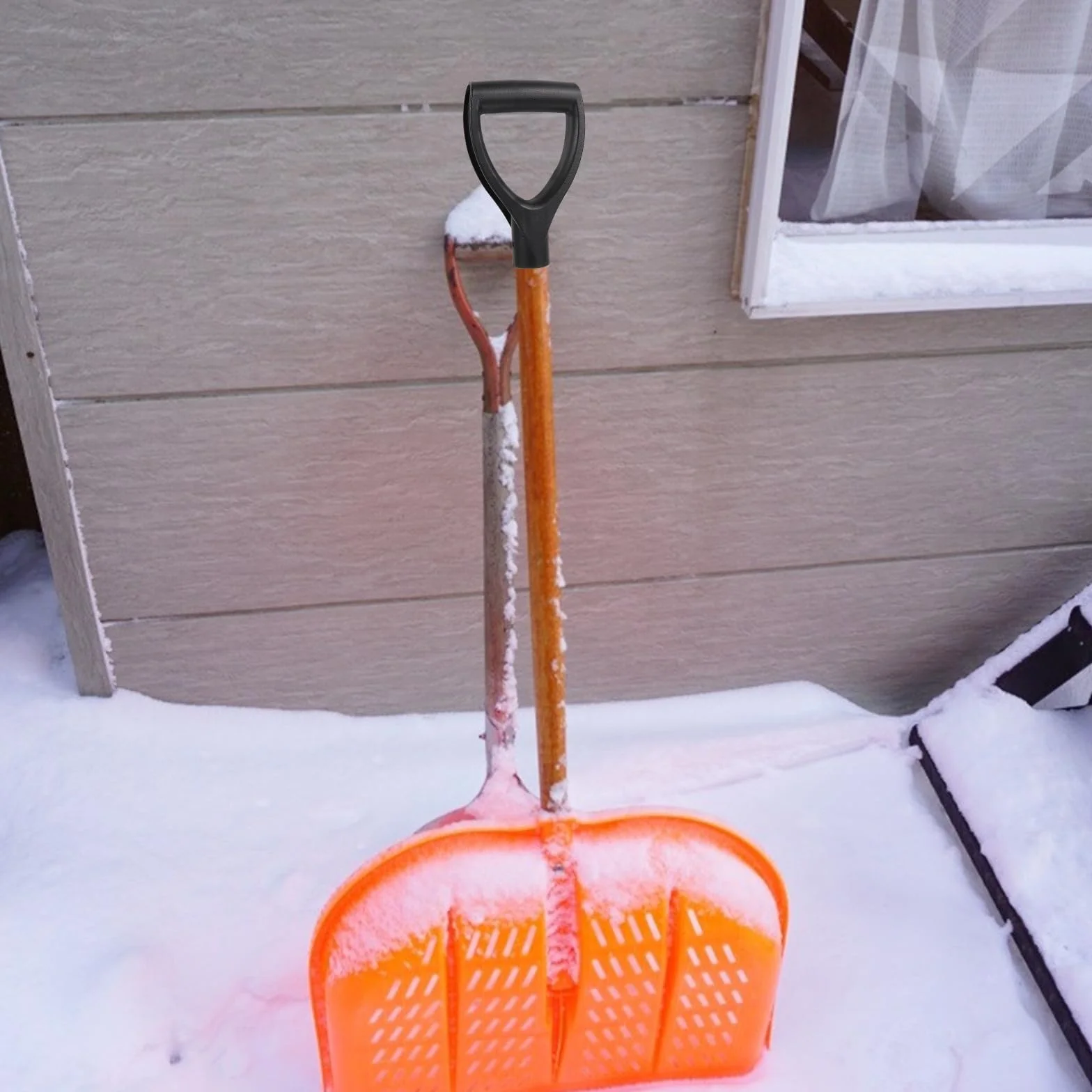 Artibetter Empuñadura en D para Pala de Nieve Mango de Plástico PP, Paquete de 4 Piezas, Repuesto Fácil de Usar y Resistente para Herramientas de Jardinería