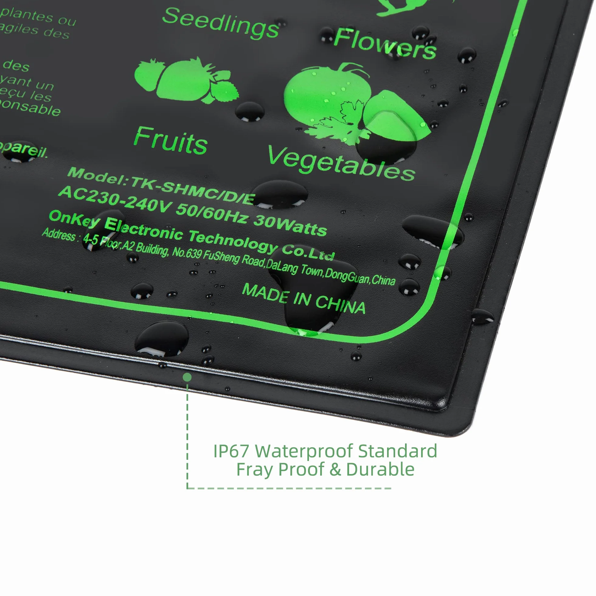 Hyindoor Manta Térmica de Semilla con Termostato Controlador Alfombrilla calefactora Impermeable para Invernadero, 50 x 25 cm