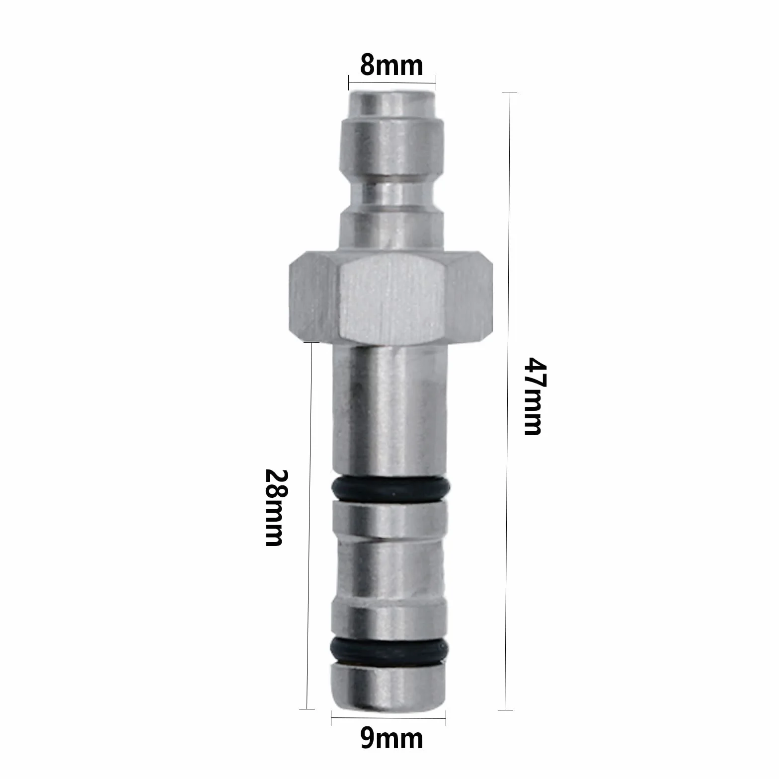 TUXING PCP Paintball Sonda de Relleno 9mm OD Quick Fill Acero Inoxidable Desconexión Rápida para Evanix Logun Webley Hatsan FX Air Gun