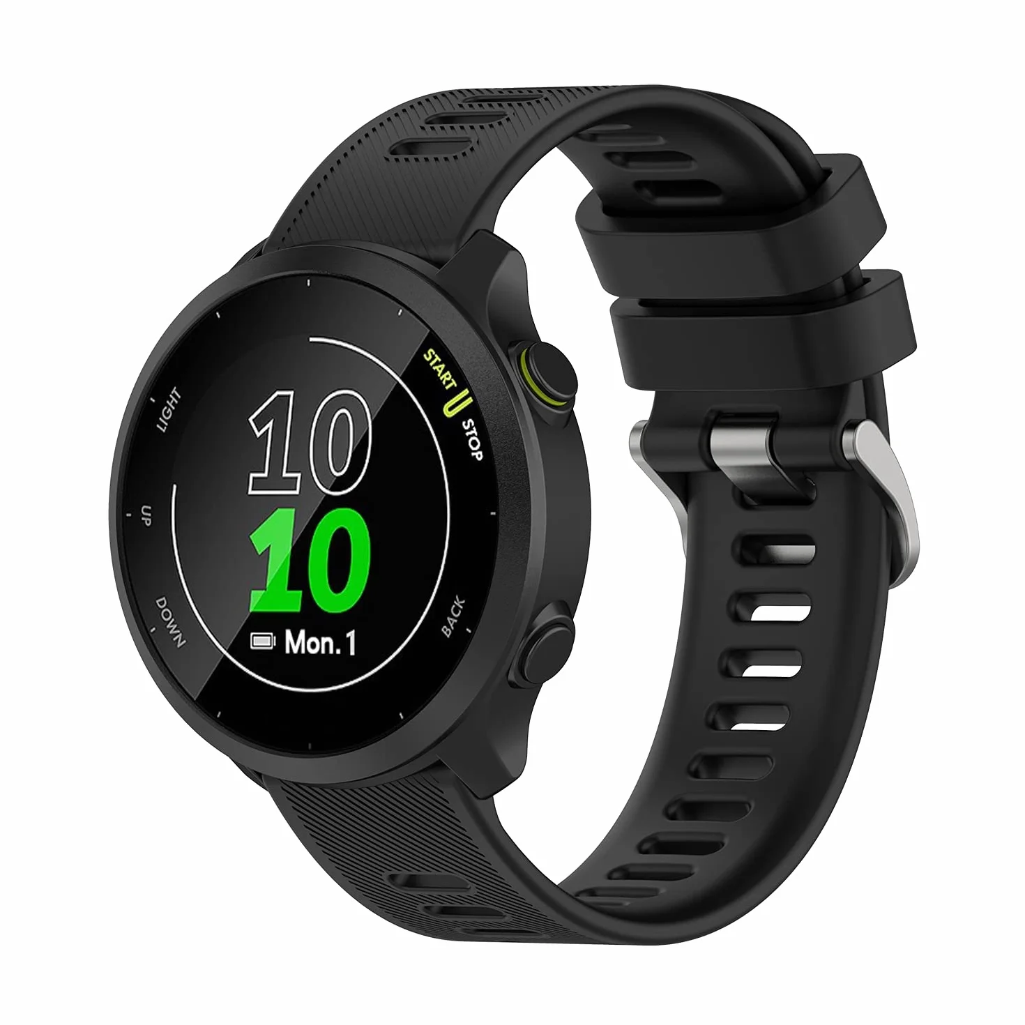 Correas de Repuesto Compatible para Garmin Forerunner 55/158/245/165/645, Pulseras de Silicona Suave 20mm