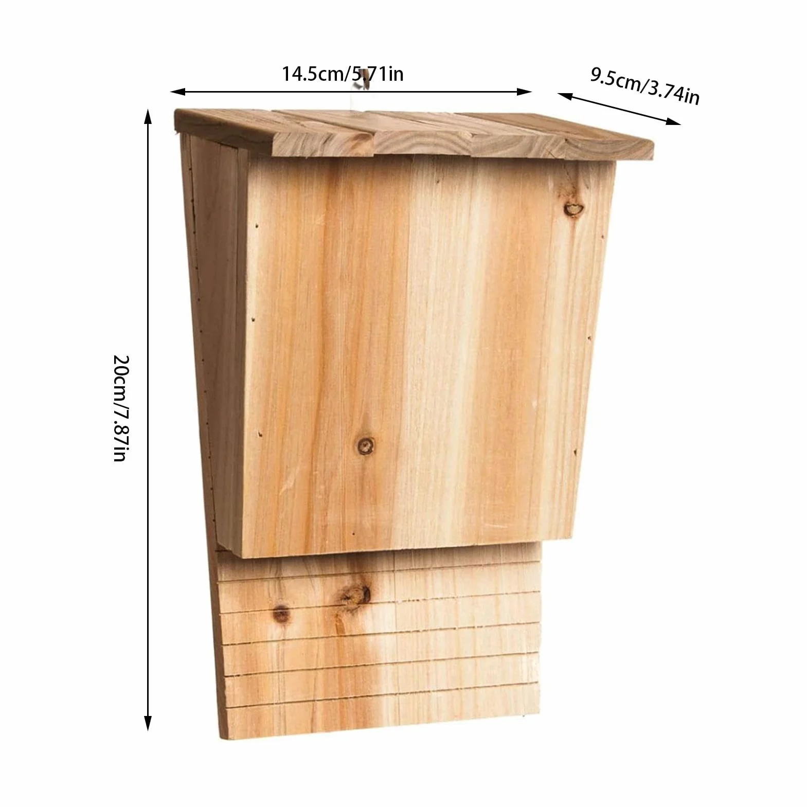 De Batería | Bat Nest Box Hecho A Mano | Caja De De Batallas No Tratada con Refugio Resistente A La Intemperie para Los Distritos De Verano E Invierno