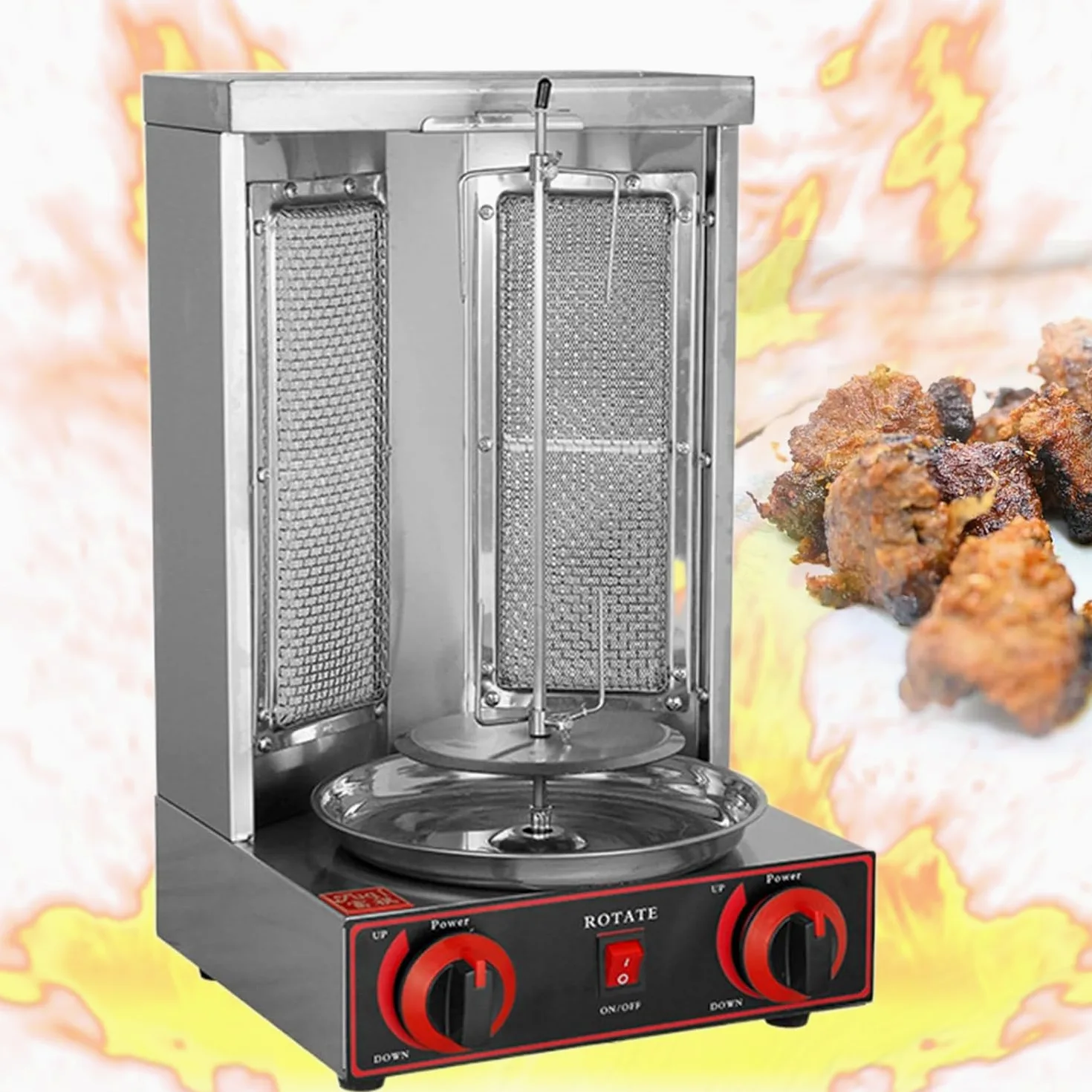 Asador de Pollo casero, asador Vertical de Kebab, asador de Pollo Turco, asador de Kebab, asador de Gas,Gas