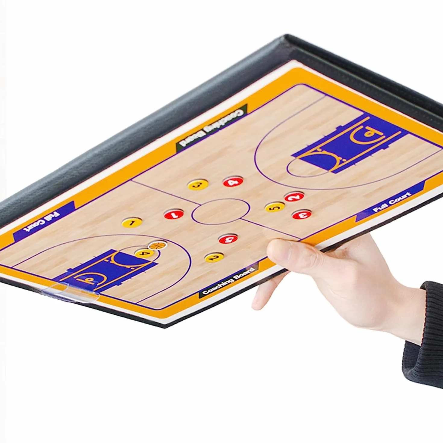 Pizarra Baloncesto Entrenador CREADY con Imanes y Lapiceros Carpeta Tactica