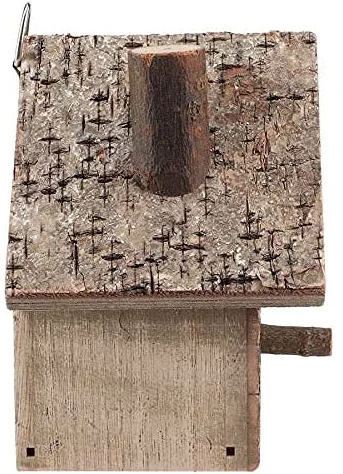 Nidos De Pájaros Nido De Loro Casa de pájaros al Aire Libre, jardín, Patio, decoración Colgante, Manualidades, casa de pájaros de Madera, Nido, Jaula de Nido de pájaro Hecha a Mano 8
