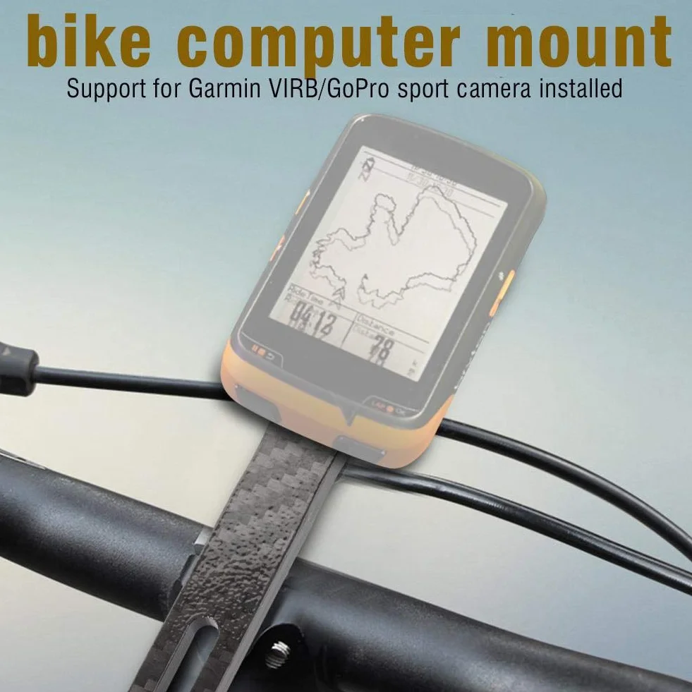 Soporte de Bicicleta de Fibra de Carbono para Garmin Edge