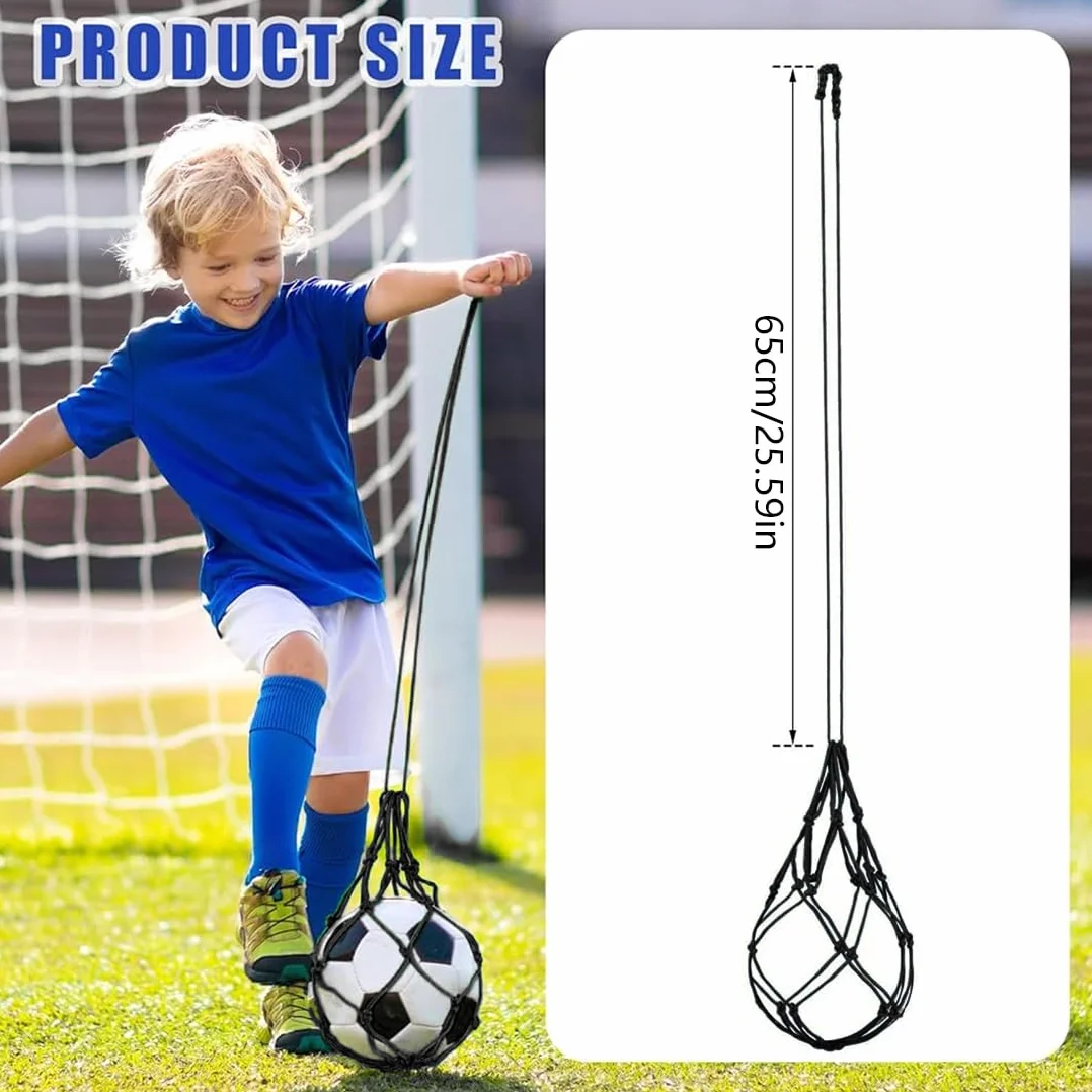 SGERUFZ Fußball Kick Trainer Neto, Neto de Bolsa de Balón Solo Soccer Kick Práctica Ayuda de Entrenamiento Neto de Retorno de Entrenamiento para Niños Jóvenes Adultos Ejercicios de Patada