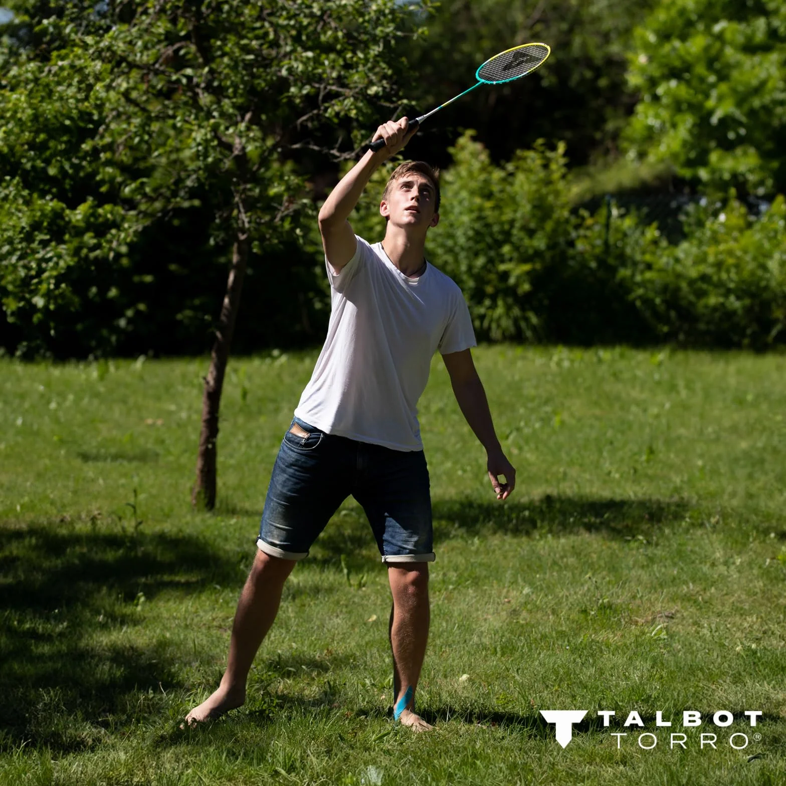 Talbot-Torro Juego de 2 Peleadores Raquetas de Aluminio con 2 Volantes en Bolsa