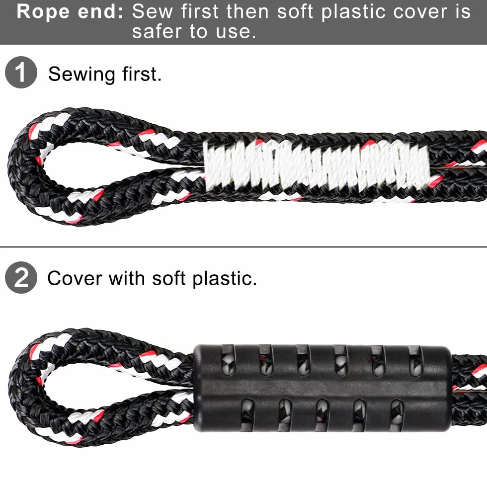 BeneLabel Cuerda de Escalada 50 cm 2 Unidades 10 mm 907 kg Mosquetón Montañismo