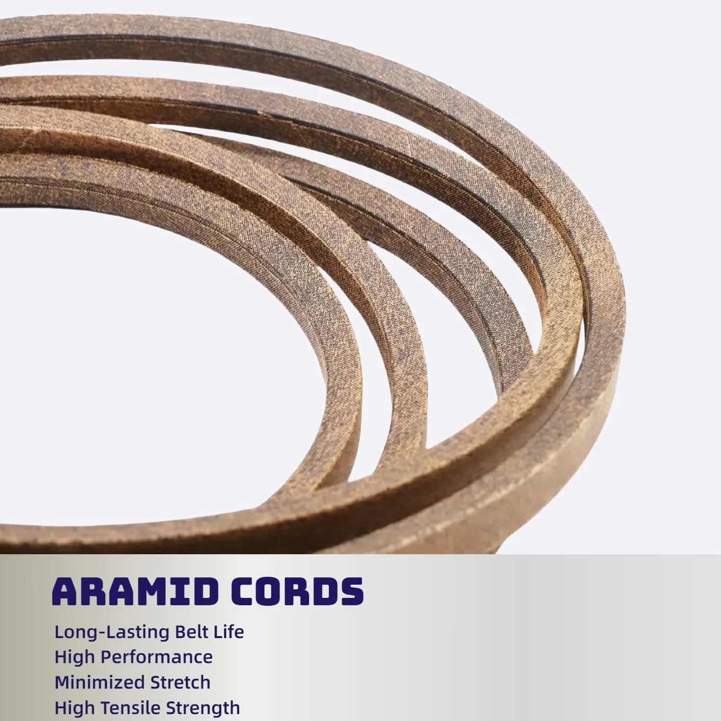 Correa Kevlar para cortacésped de 1/2 x 146.2 pulgadas para John Deere M154621, X300, X304, X310, Z245