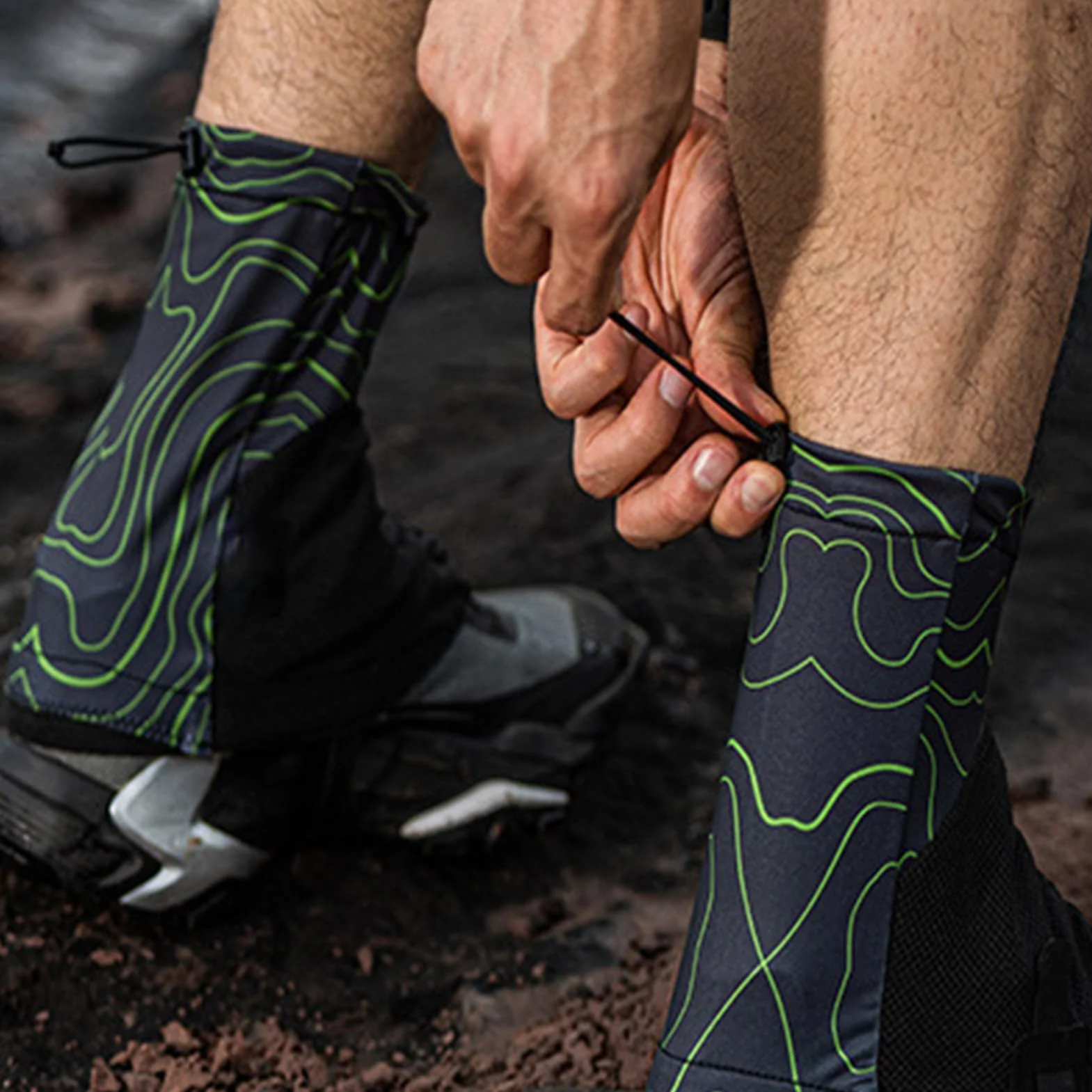 Polainas Trail Running Ajustables Transpirables 1 Par para Botas Senderismo