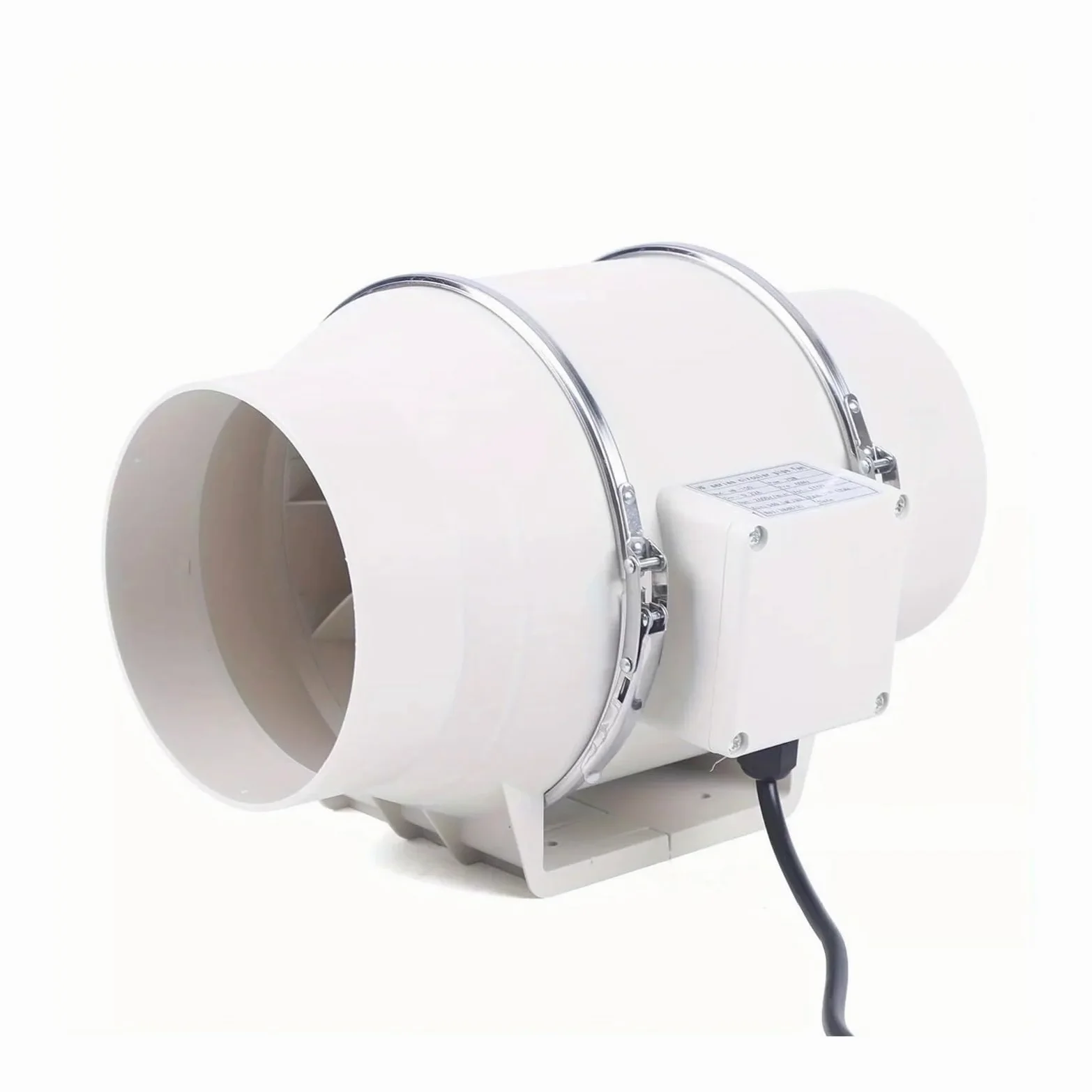 Ventilador extractor, Ventilador de conducto en línea 4'', 5'' y 6'', ventilador extracción silencioso for conductos para garaje e invernadero(5 inch)