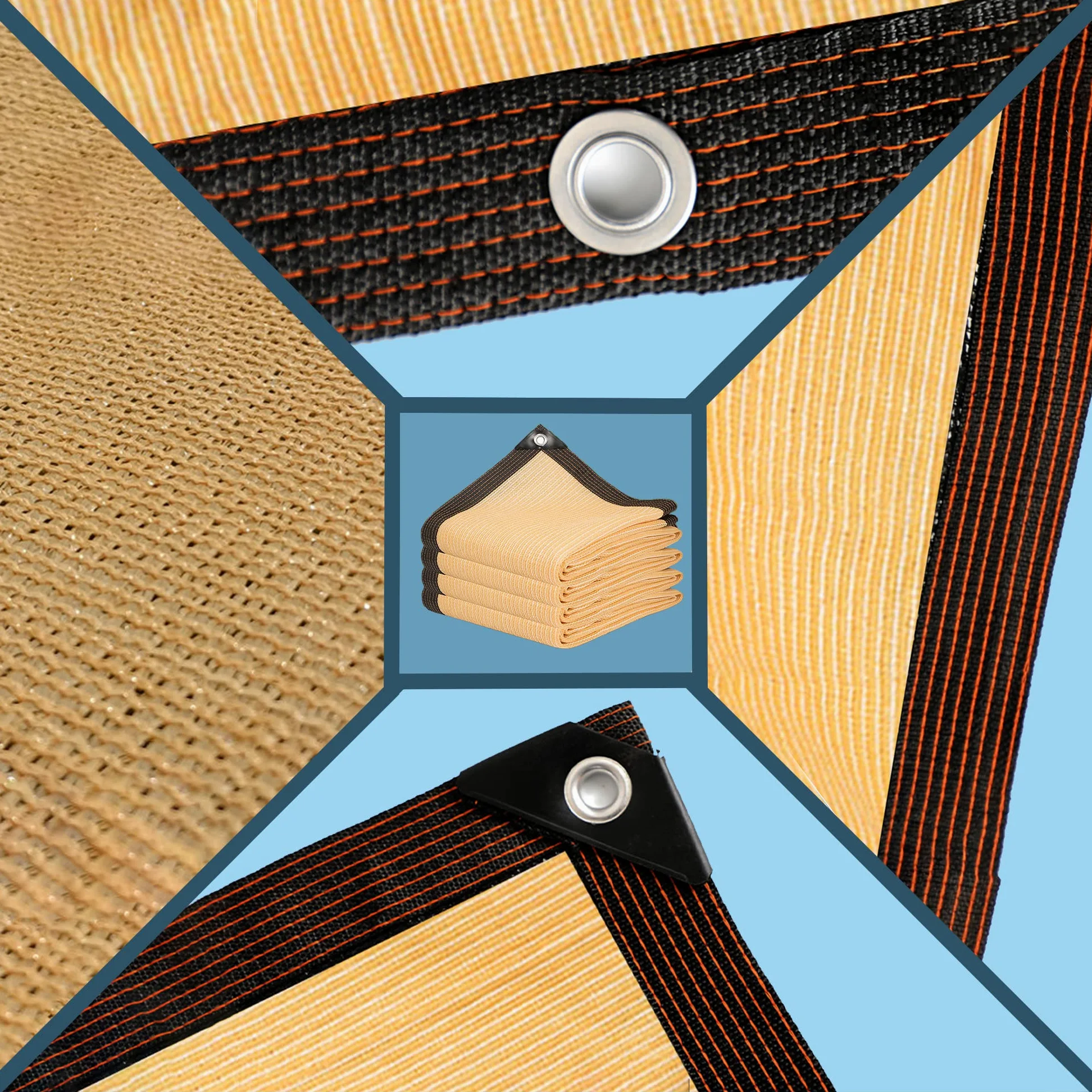 Malla Ocultacion Red de Sombra Tela para Sombra con Ojales 2x8m Toldo Vela Telas para Toldos Exterior Terraza es HDPE 12 Pin Tela para Sombra Resistente a Los 90% Rayos UV Malla Sombreadora