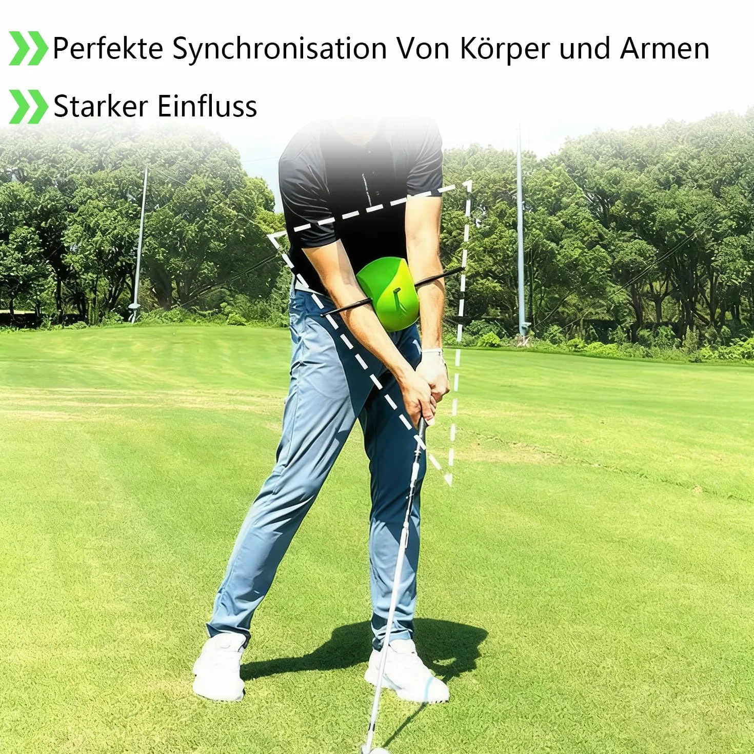 Balón de entrenamiento de swing de golf, ayuda de corrección para hombres y mujeres