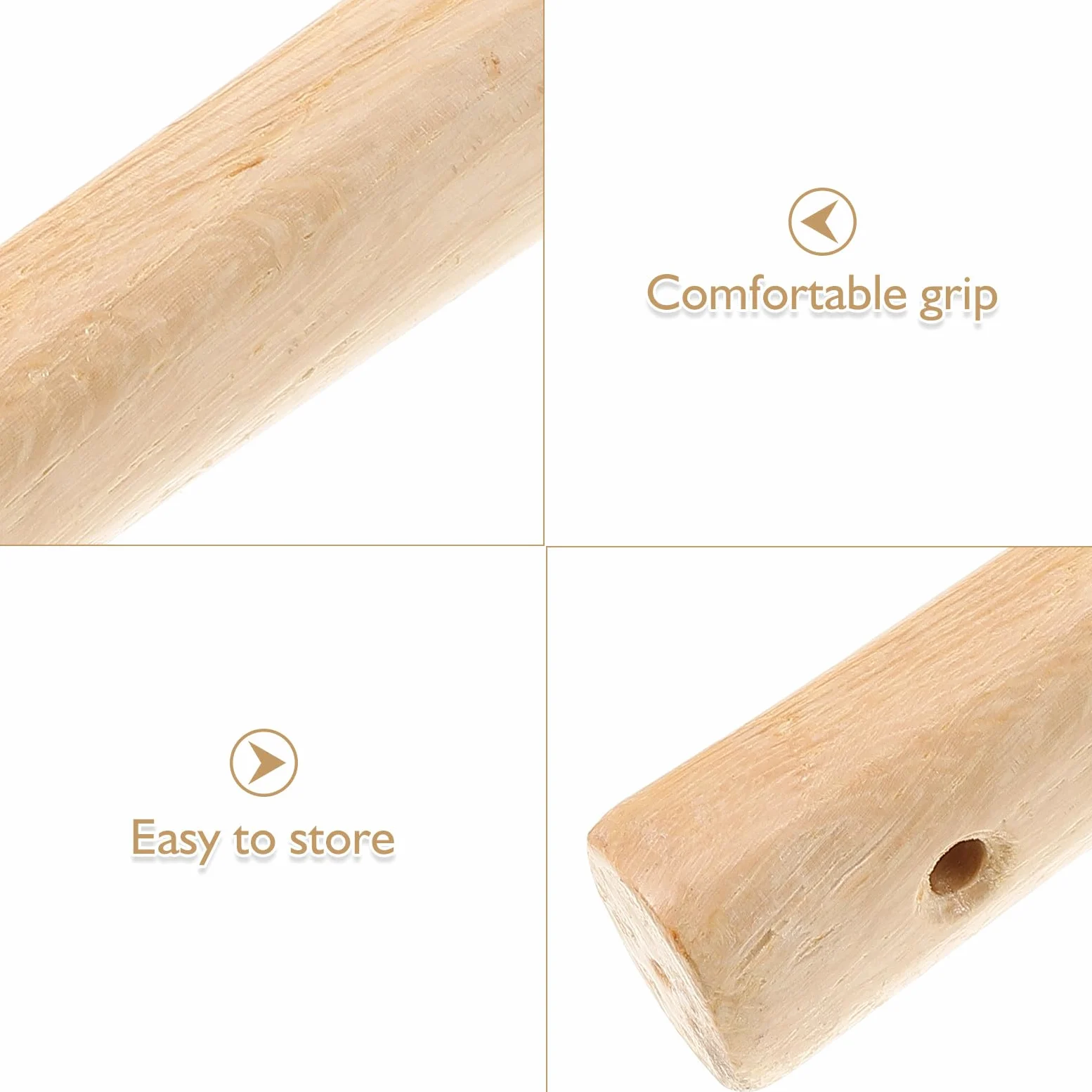 Azadas de Acero Mango de Madera 2piezas para Deshierbe y Cavar Suelo, Herramientas Manuales Ergonómicas Ideales para Jardinería y Cultivo en Exteriores