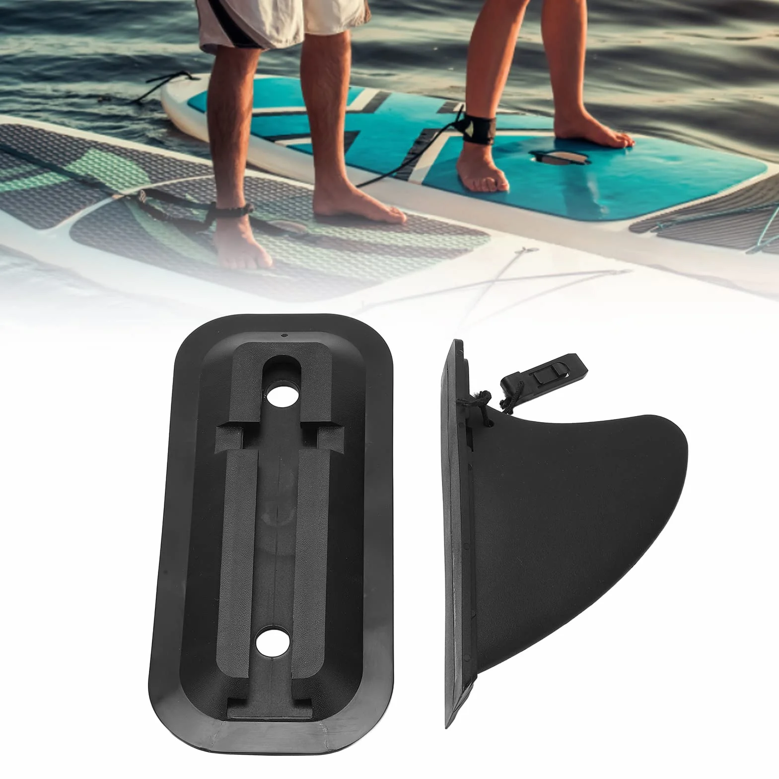 Dioche Aleta de Surf, Reemplazo de Liberación Rápida, Plástico, Deslizante para Tabla de Paddle Inflable