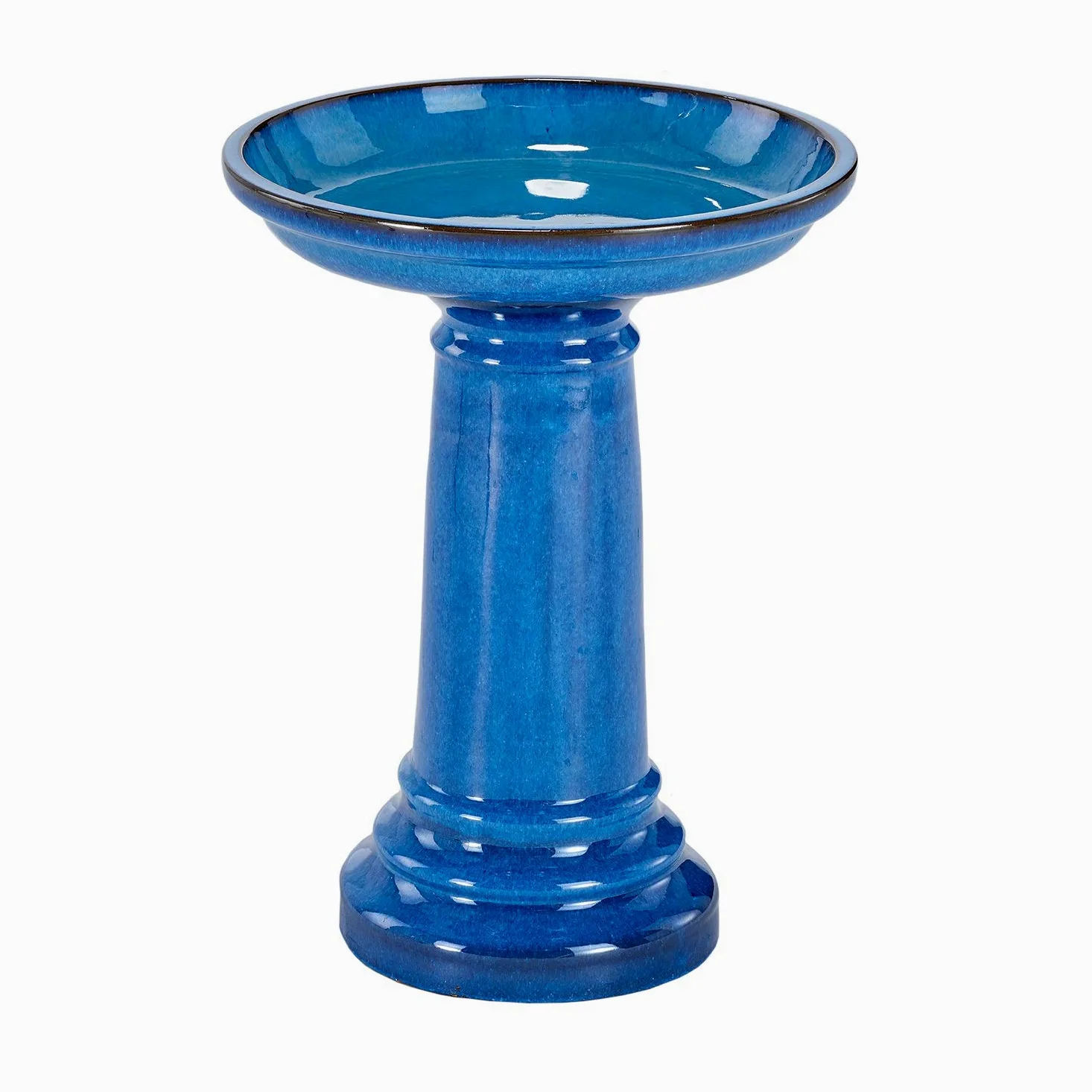 Smart Vida 207104-bt aviatra Bebedero para pájaros de cerámica, Color Azul, con fácil Montaje y Gran Durabilidad
