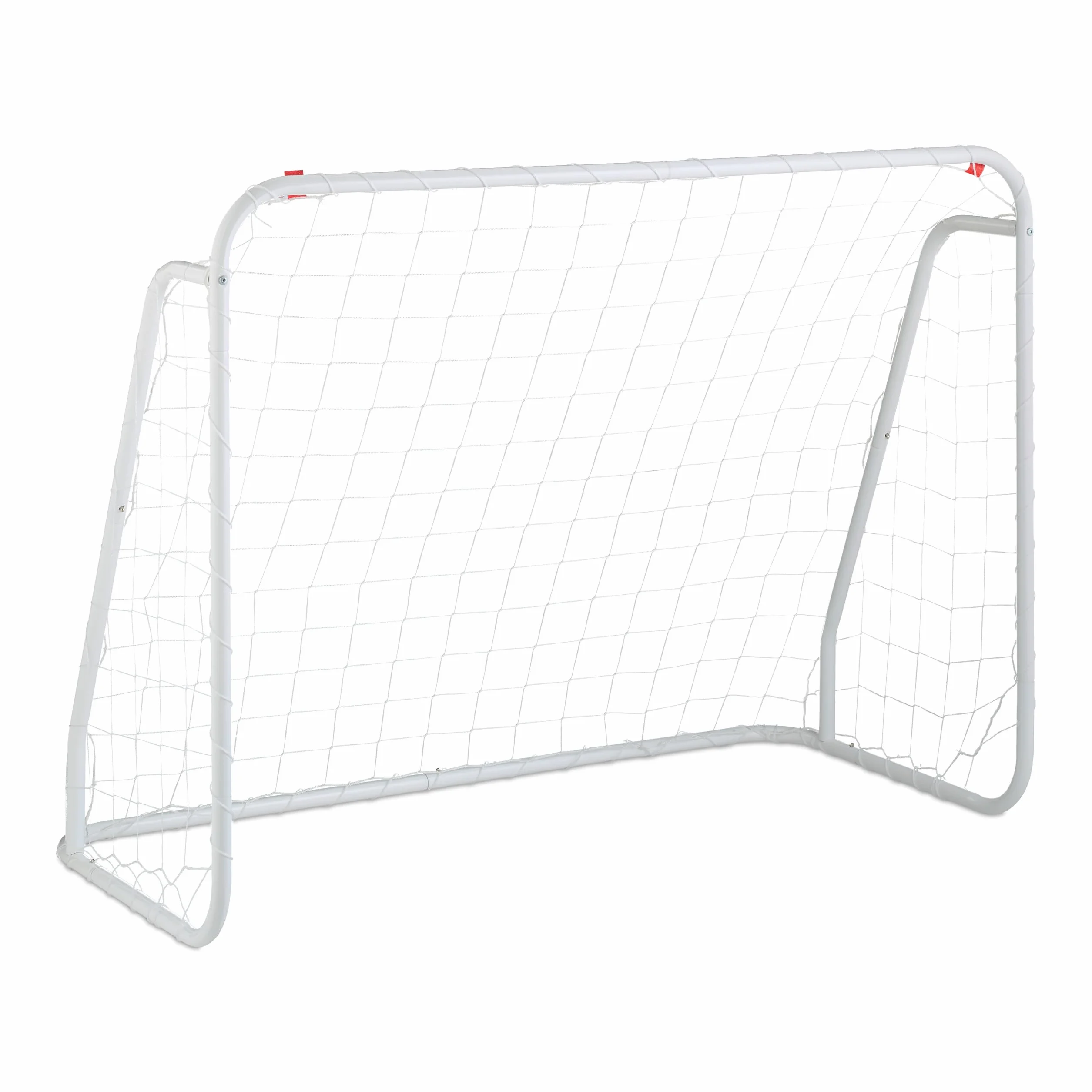 Relaxdays Miniportería Fútbol Metal 96x124x61 cm Blanco