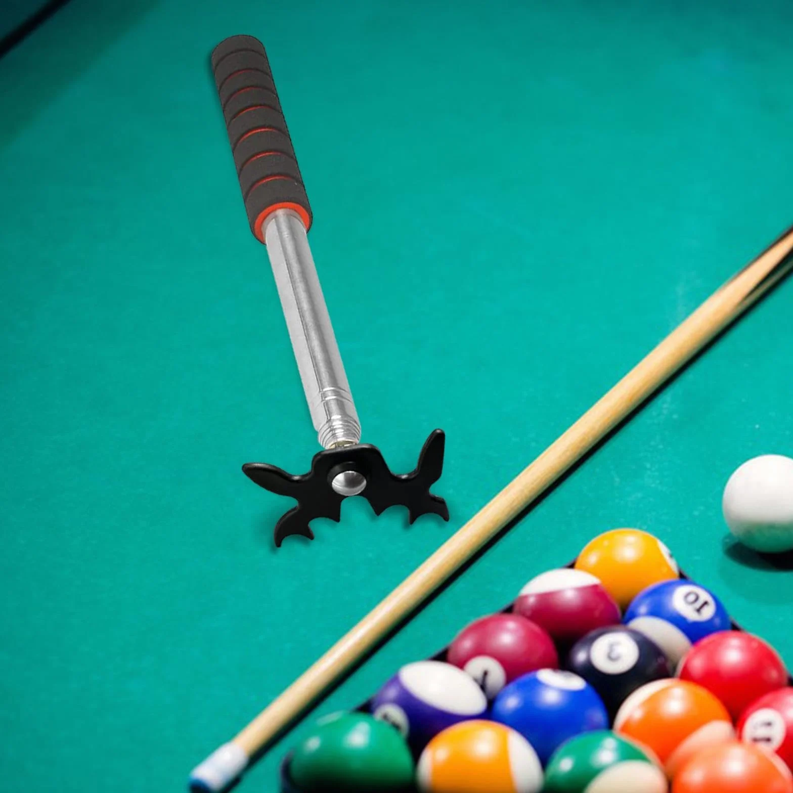 Rockible Puente para Taco de Billar, Reposa Tacos de Snooker, Longitud Ajustable, Portátil