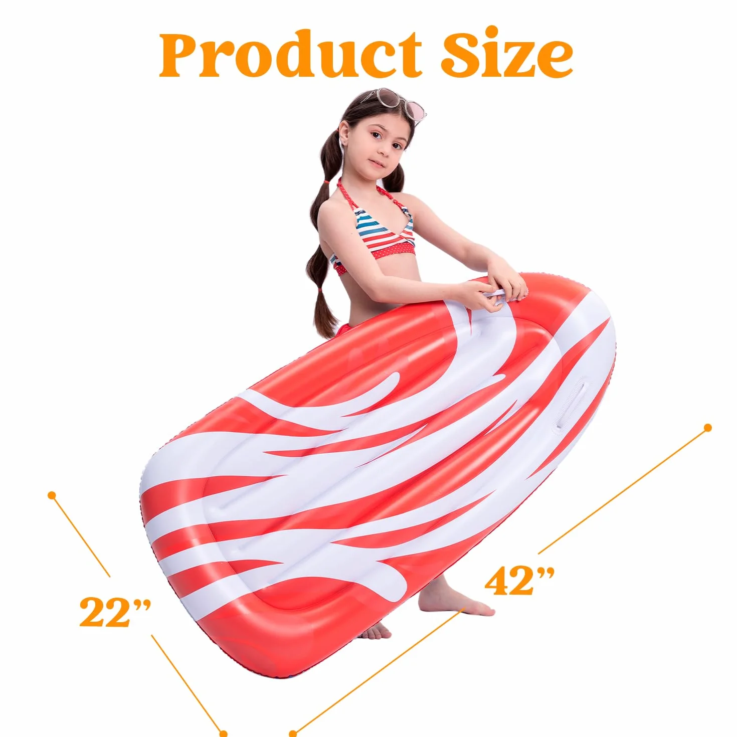 JOYIN Paquete de 2 Tablas de Bodyboard Inflables para Toboganes de Agua, Flotador para Piscina, Juguete Acuático