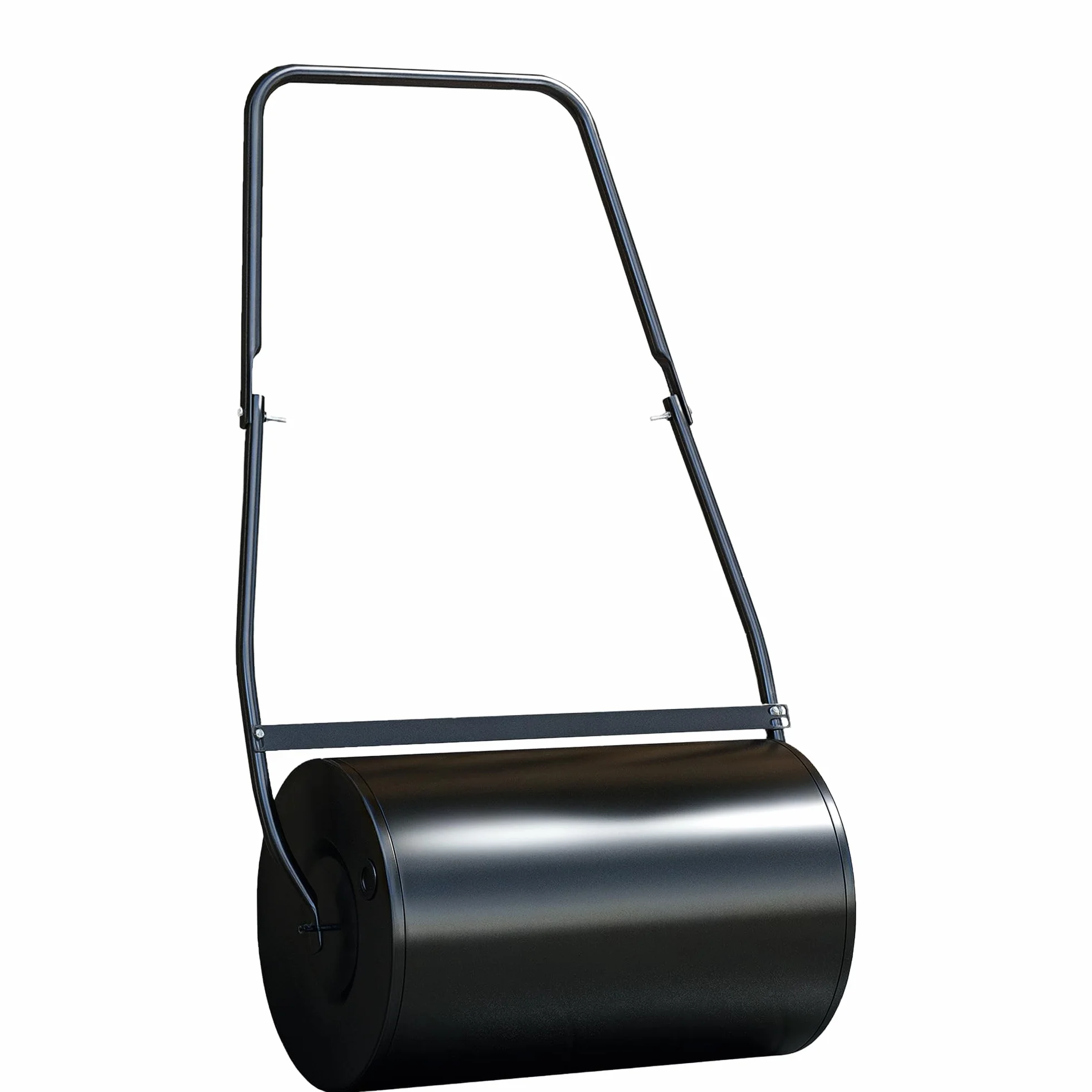 DURHAND Rodillo de Césped de Jardín Apisonadora de Césped de Acero 38L Llena de Agua o Arena Medida de Rodillo Φ50x32cm Asa Desmontable
