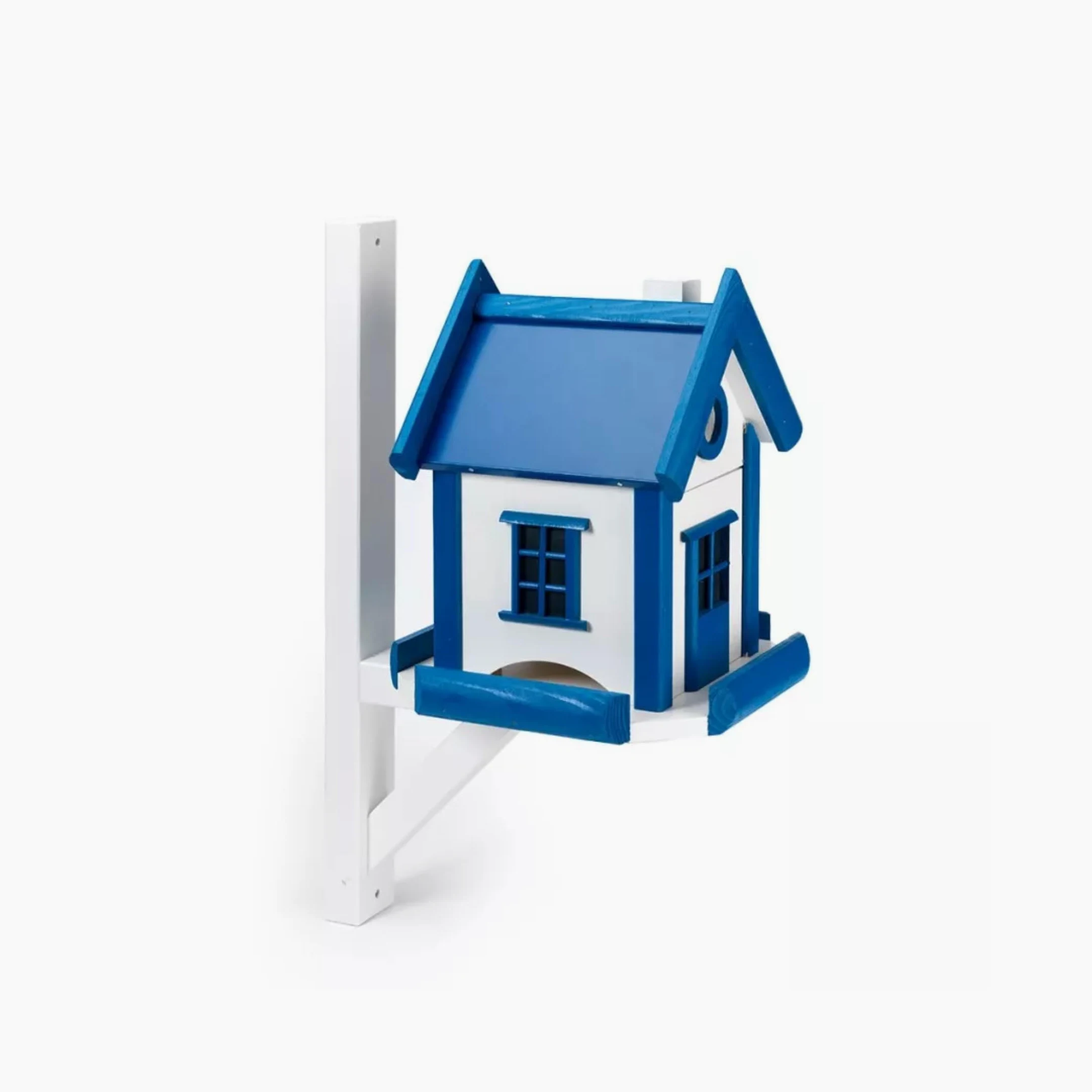 Mondo Viro - Nido para pájaros "Benji" de madera de conífera, 25 x 25 cm, 28 cm de altura (azul, 25 x 25 cm x 28 h)