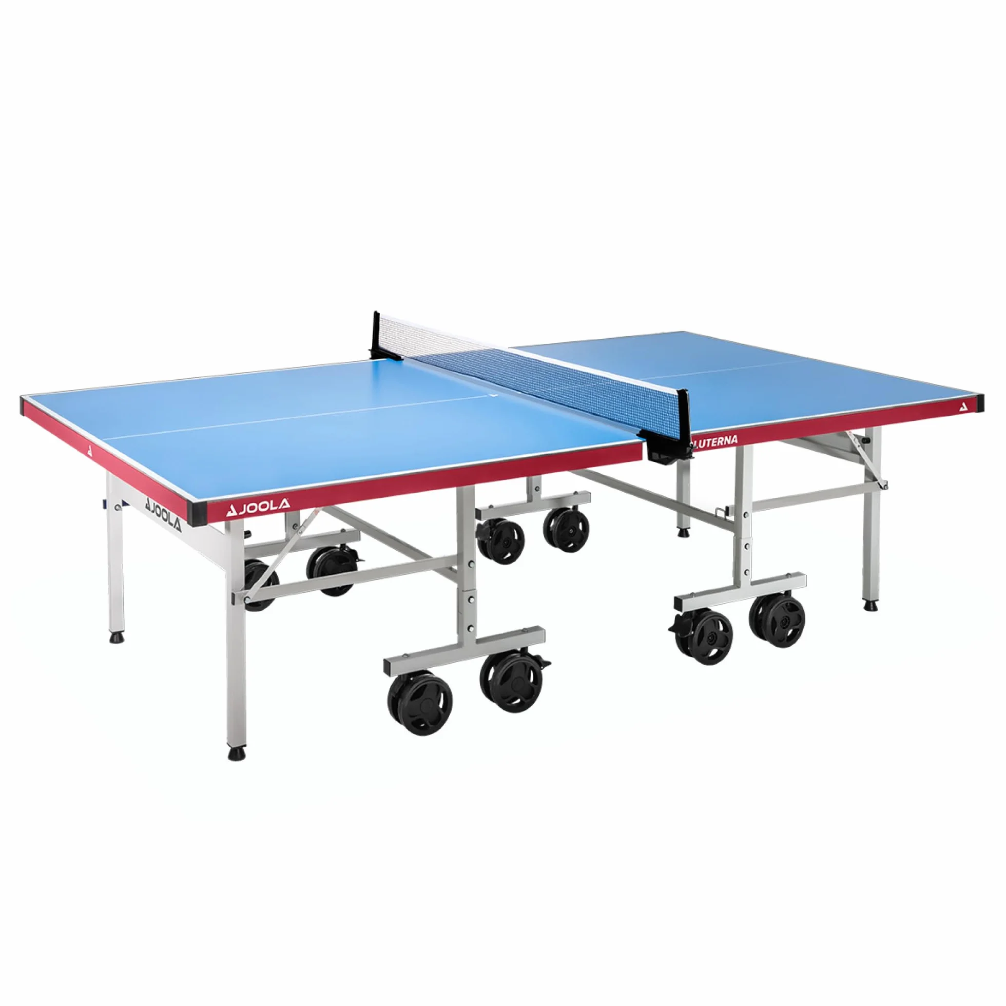 JOOLA Mesa de Ping Pong Exteriores Resistente Intemperie Aluminio Plástico 6mm Plegable Incluye Red