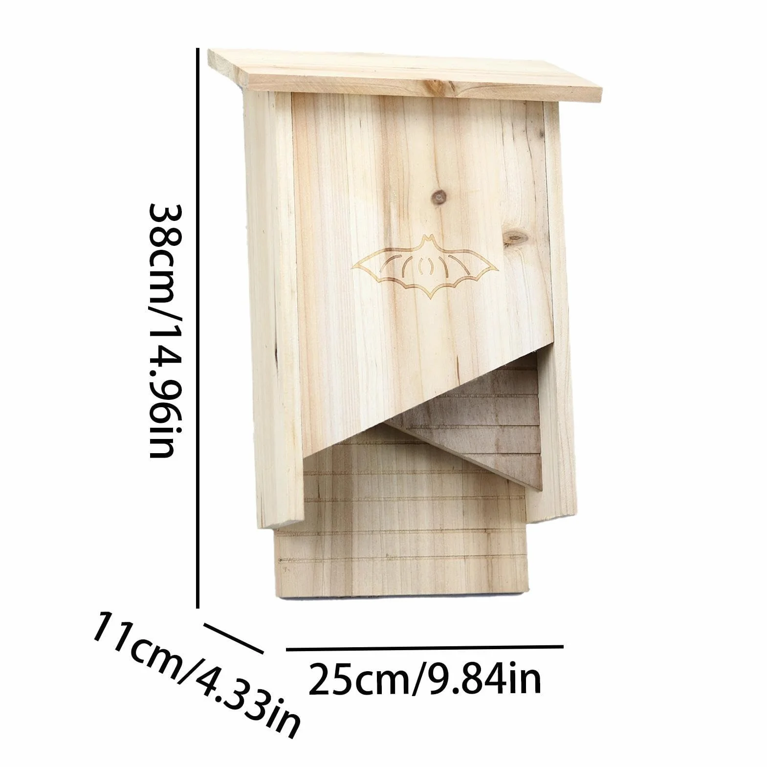 Casas para murciélagos al aire libre | murciélagos resistentes a la intemperie para exteriores | Casa murciélagos madera resistente a la intemperie para exteriores, Pacienjo