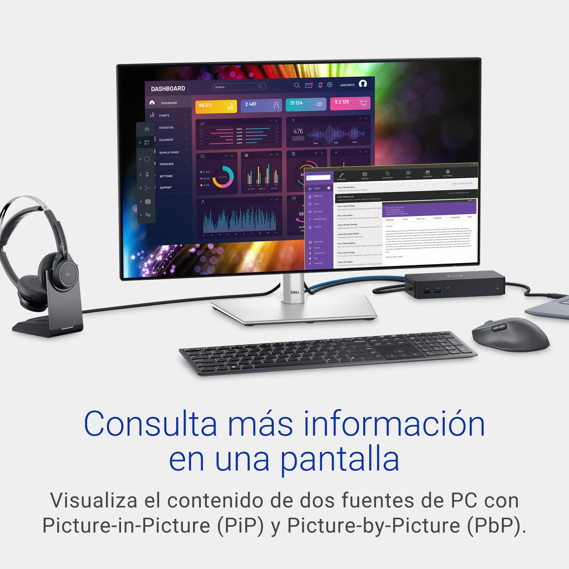 Dell U2724D UltraSharp 27" QHD 120Hz IPS Black Monitor