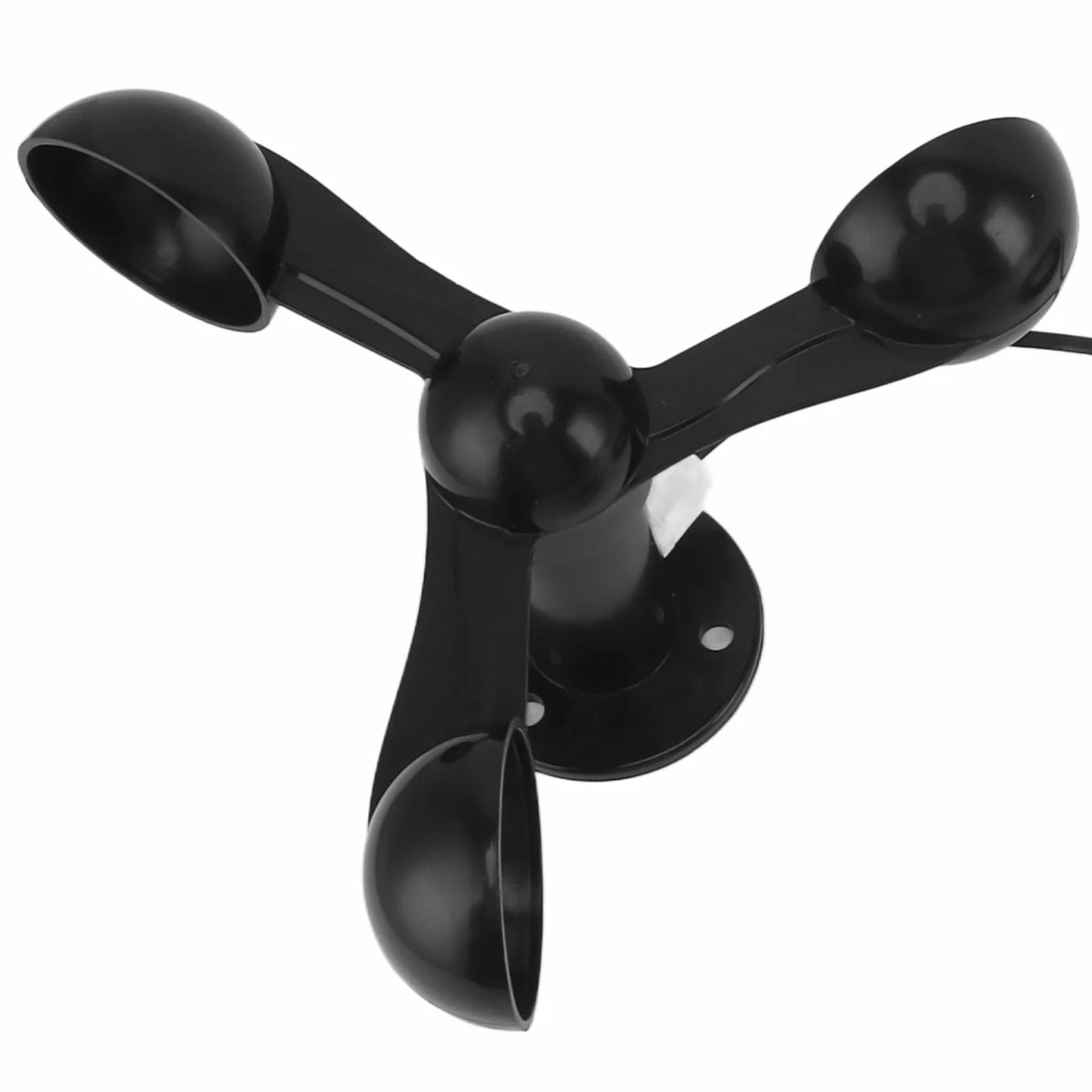 Medidor de Velocidad del Viento, Anemómetro de Grúa Torre de 3 Aspas de Ventilador, Dispositivo de Alarma de Velocidad del Viento USB de 5 V de Alta Precisión con Función de
